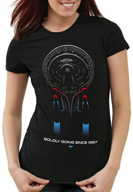 style3 T-Shirt Next Generation star trekkie trek enterprise ncc-1701-d raum günstig online kaufen