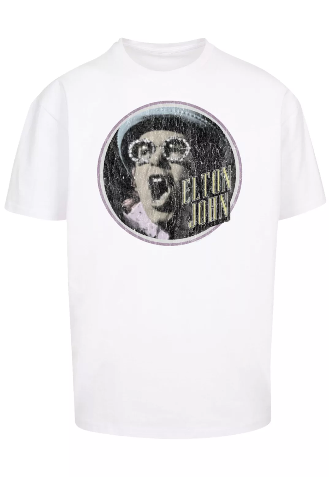 F4NT4STIC T-Shirt "Elton John Vintage Circle", Premium Qualität günstig online kaufen