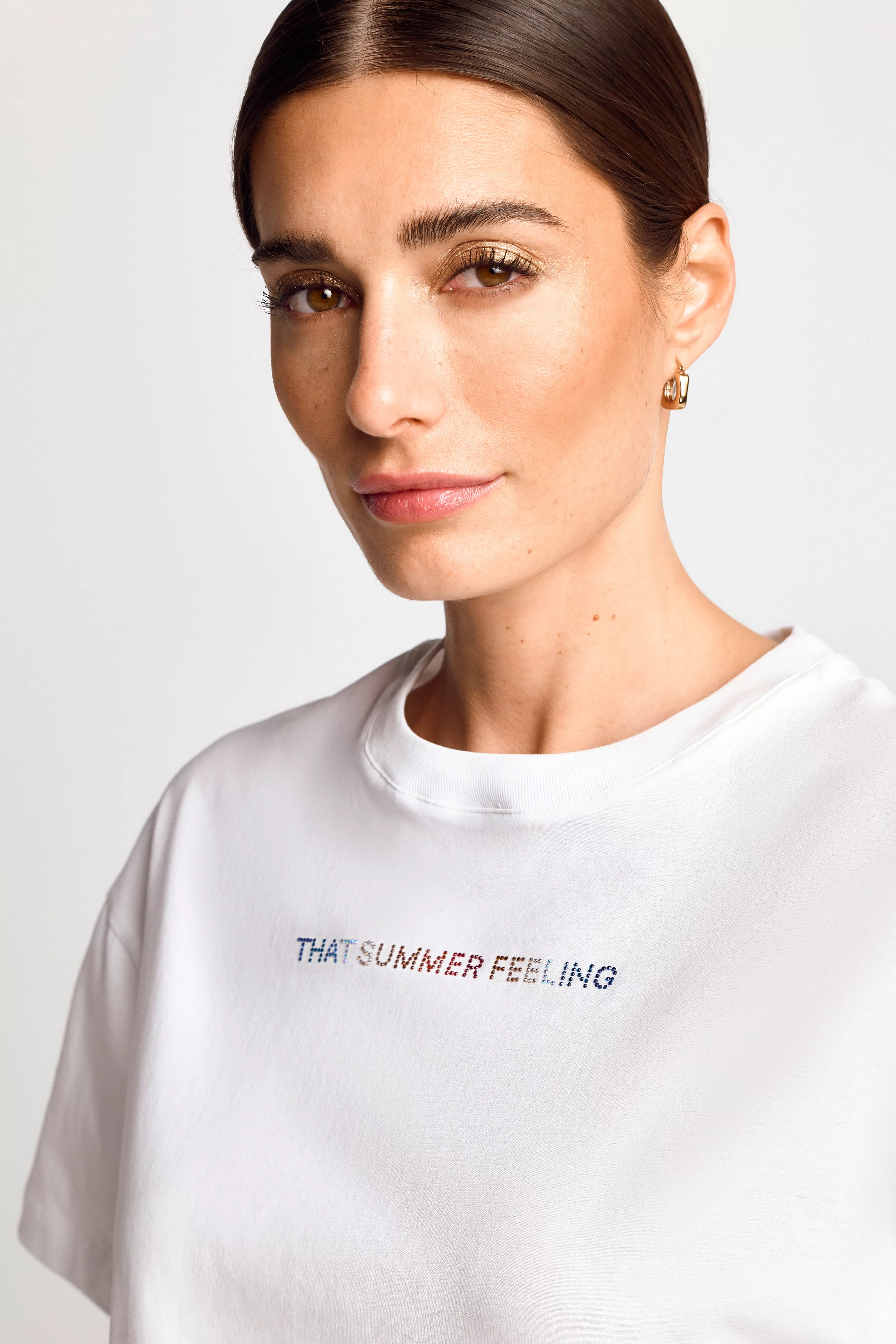 Rich & Royal T-Shirt, Mit Glitzer-Print günstig online kaufen