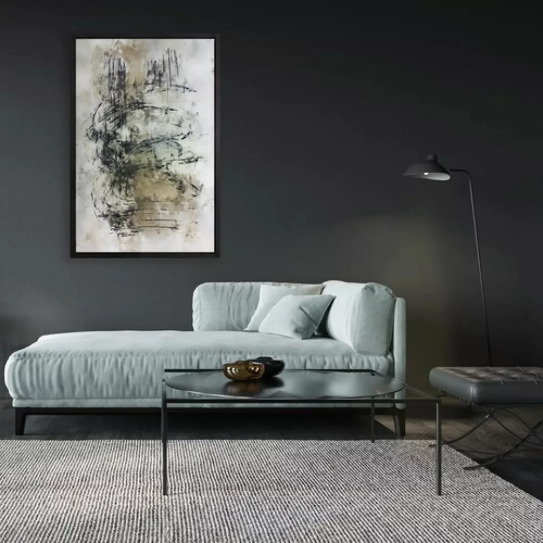 queence Leinwandbild »Der Sturm«, Abstrakt-Abstrakte-Kunst-Modern, mit eine günstig online kaufen