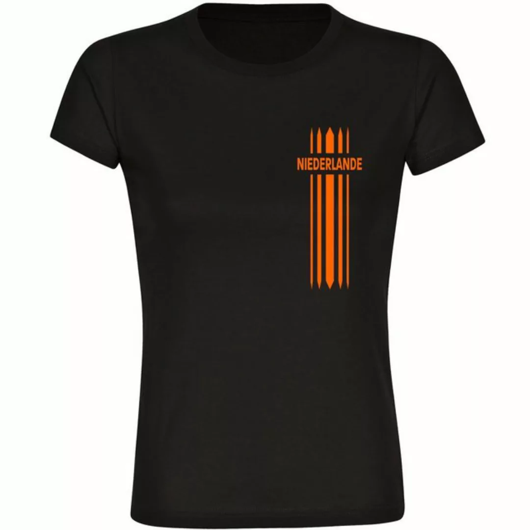 multifanshop T-Shirt Damen Niederlande - Streifen - Frauen günstig online kaufen