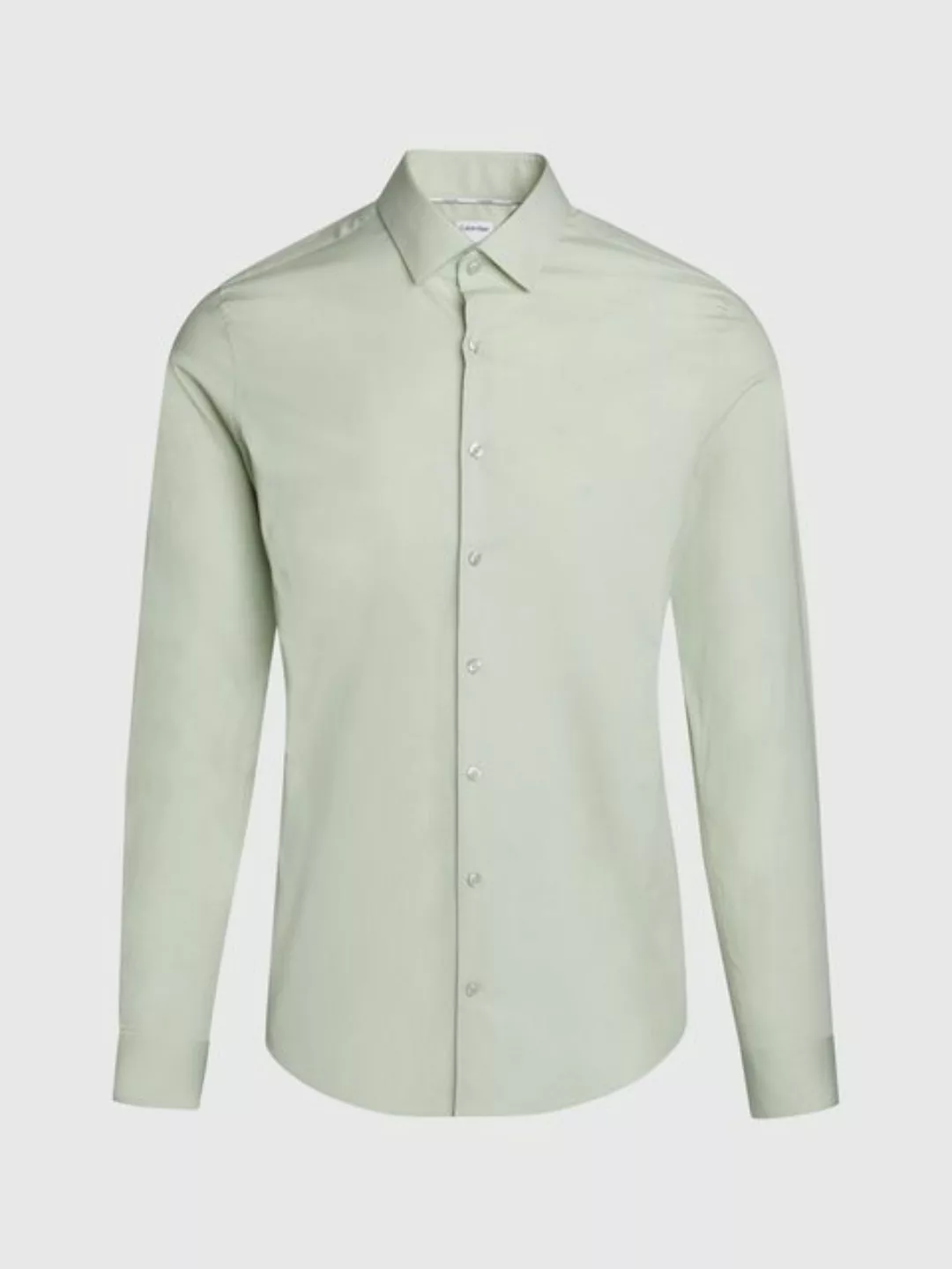 Calvin Klein Businesshemd POPLIN STRETCH SLIM SHIRT mit Kentkragen, Logopri günstig online kaufen