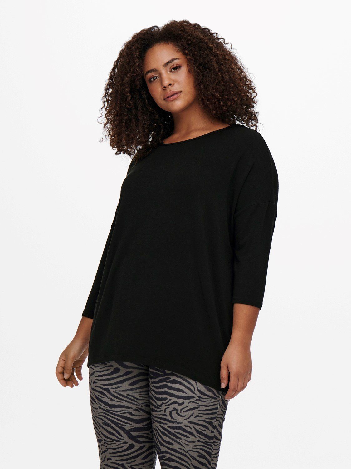 ONLY CARMAKOMA T-Shirt Curvy 3/4 Arm günstig online kaufen