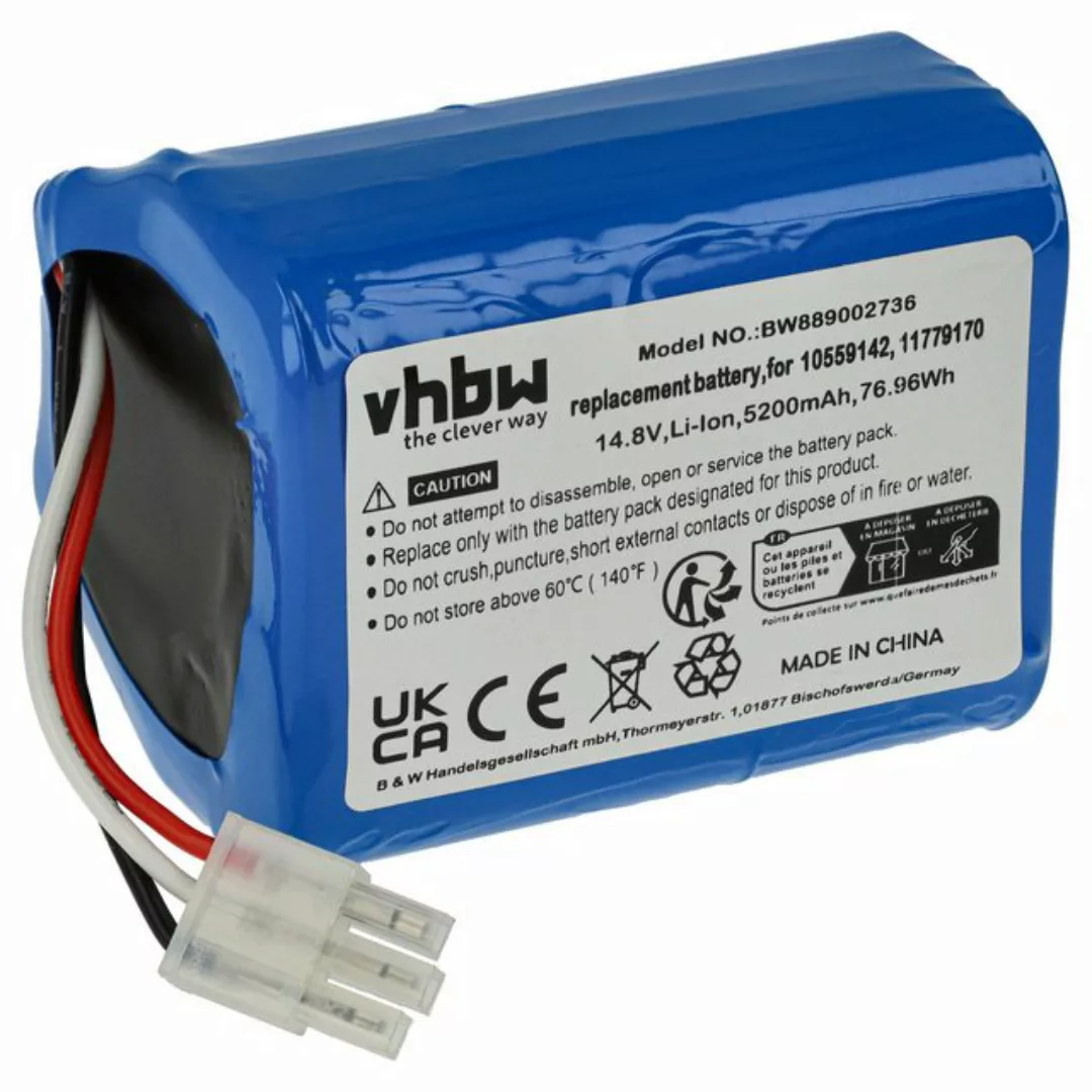 vhbw passend für Miele Scout RX3, RX2 Saugroboter (5200 mAh, 14,8 V, Staubs günstig online kaufen