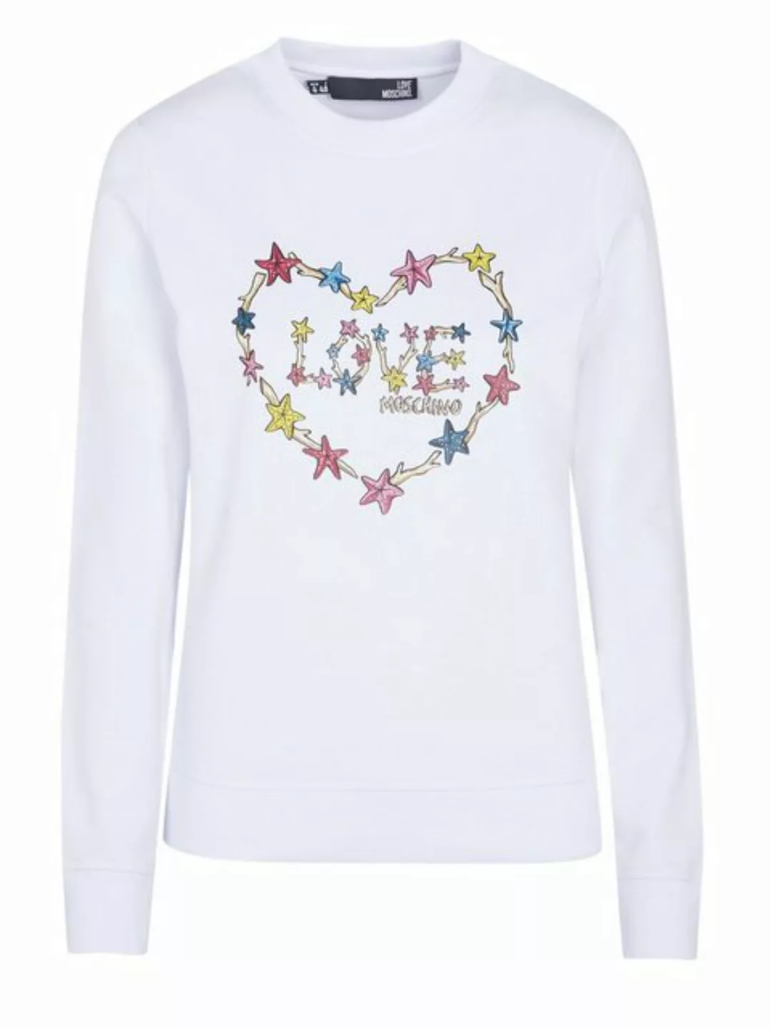 LOVE MOSCHINO Sweater Love Moschino Pullover weiss günstig online kaufen