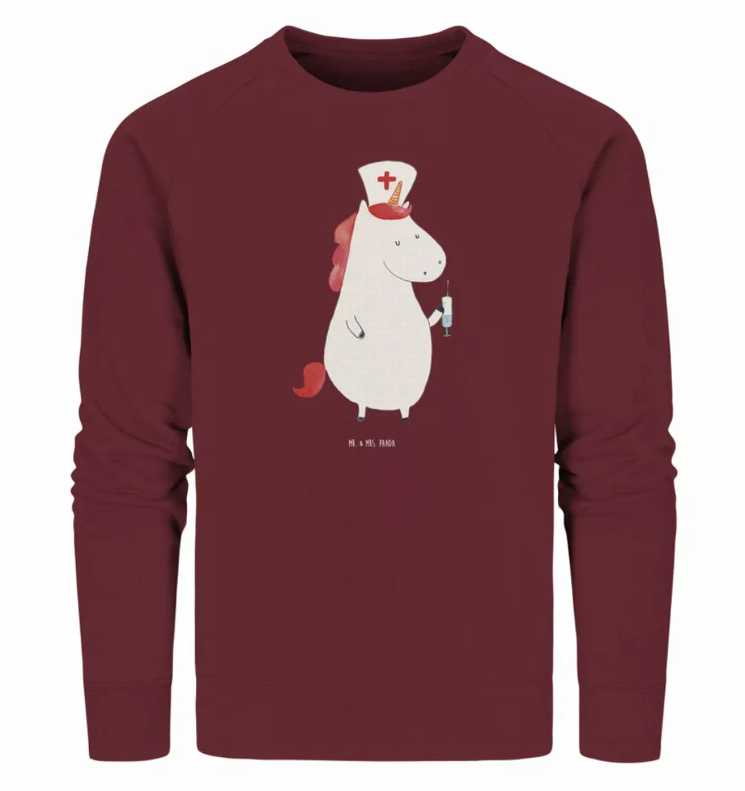 Mr. & Mrs. Panda Longpullover Größe L Einhorn Krankenschwester - Burgundy - günstig online kaufen