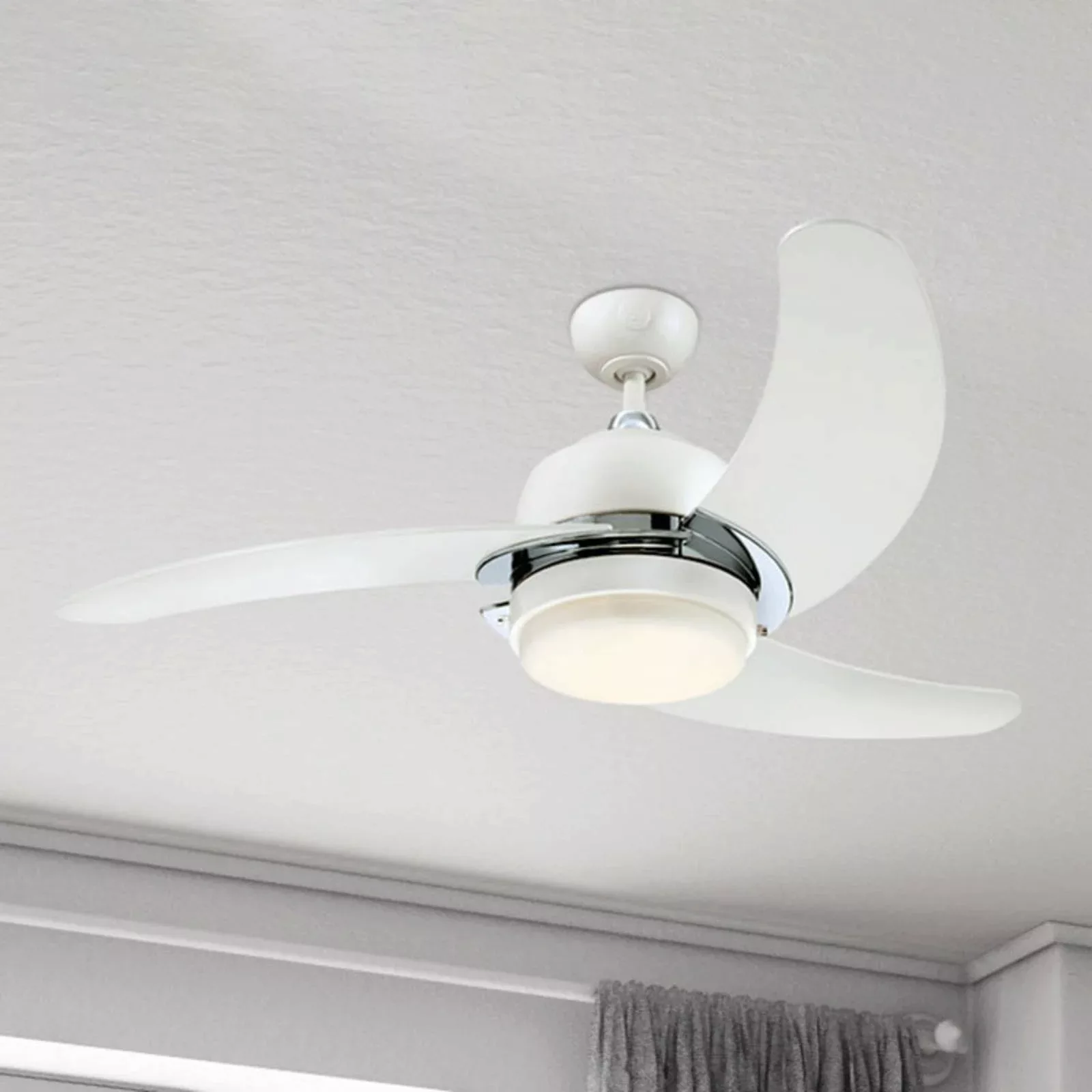 Westinghouse Simone Ventilator, LED-Lampe, weiß günstig online kaufen