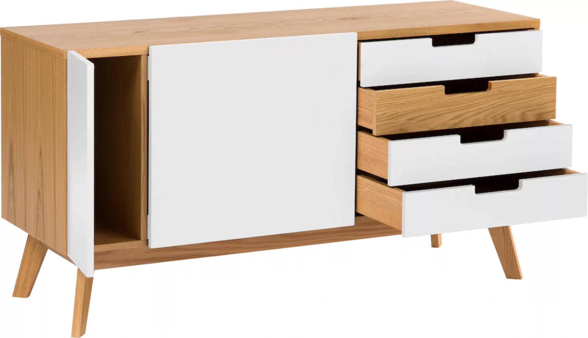 Woodman Sideboard "Estera", Sideboard, Breite 135 cm, im angesagten skandin günstig online kaufen