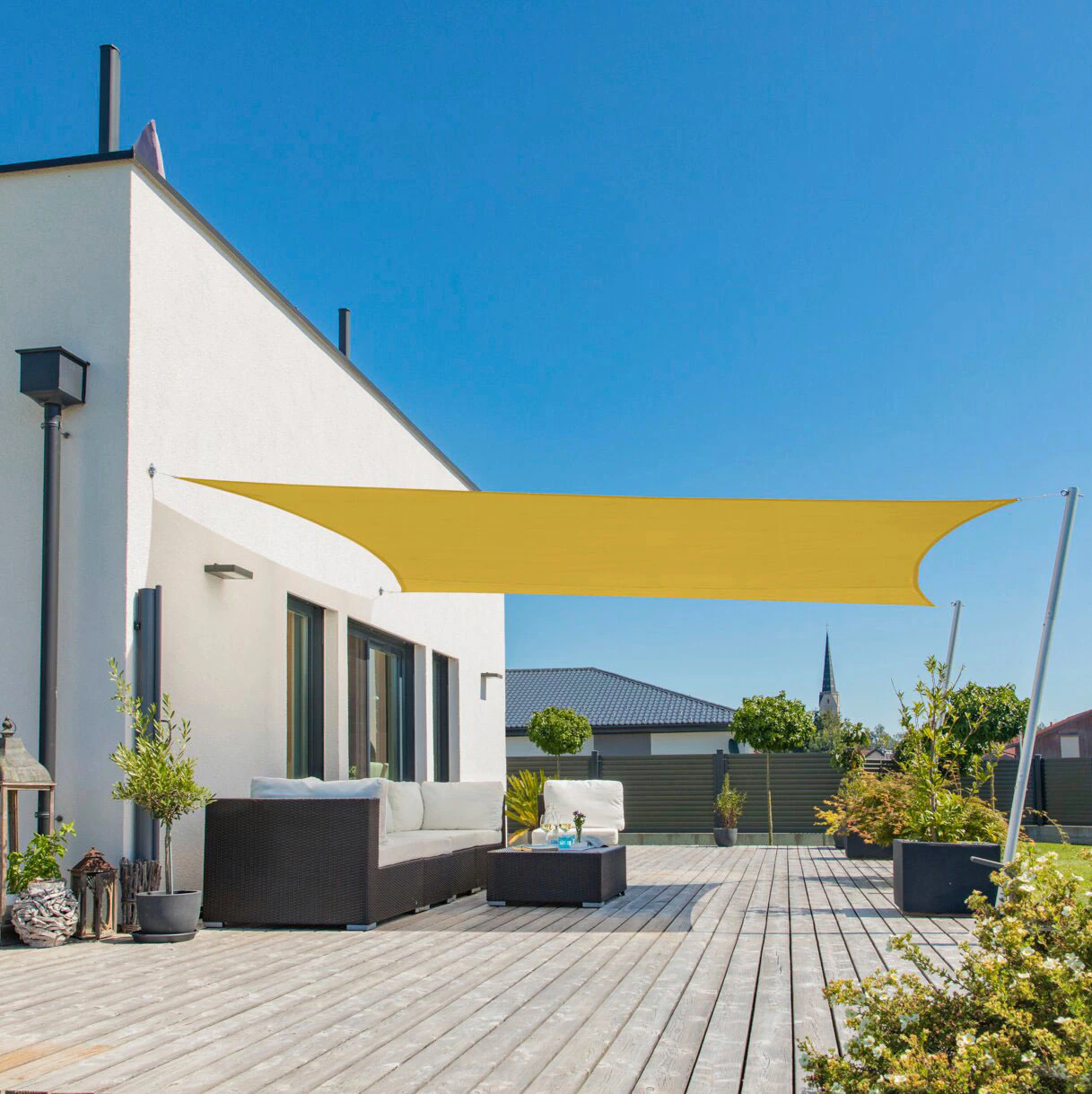 Windhager Sonnensegel "Cannes Rechteck", 4x5m, anthrazit günstig online kaufen