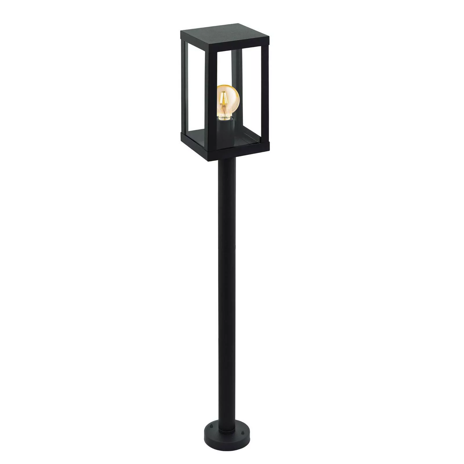 EGLO Außen-Stehlampe "ALAMONTE 1", E27, schwarz / L15 x H101,5 x B15 cm / e günstig online kaufen