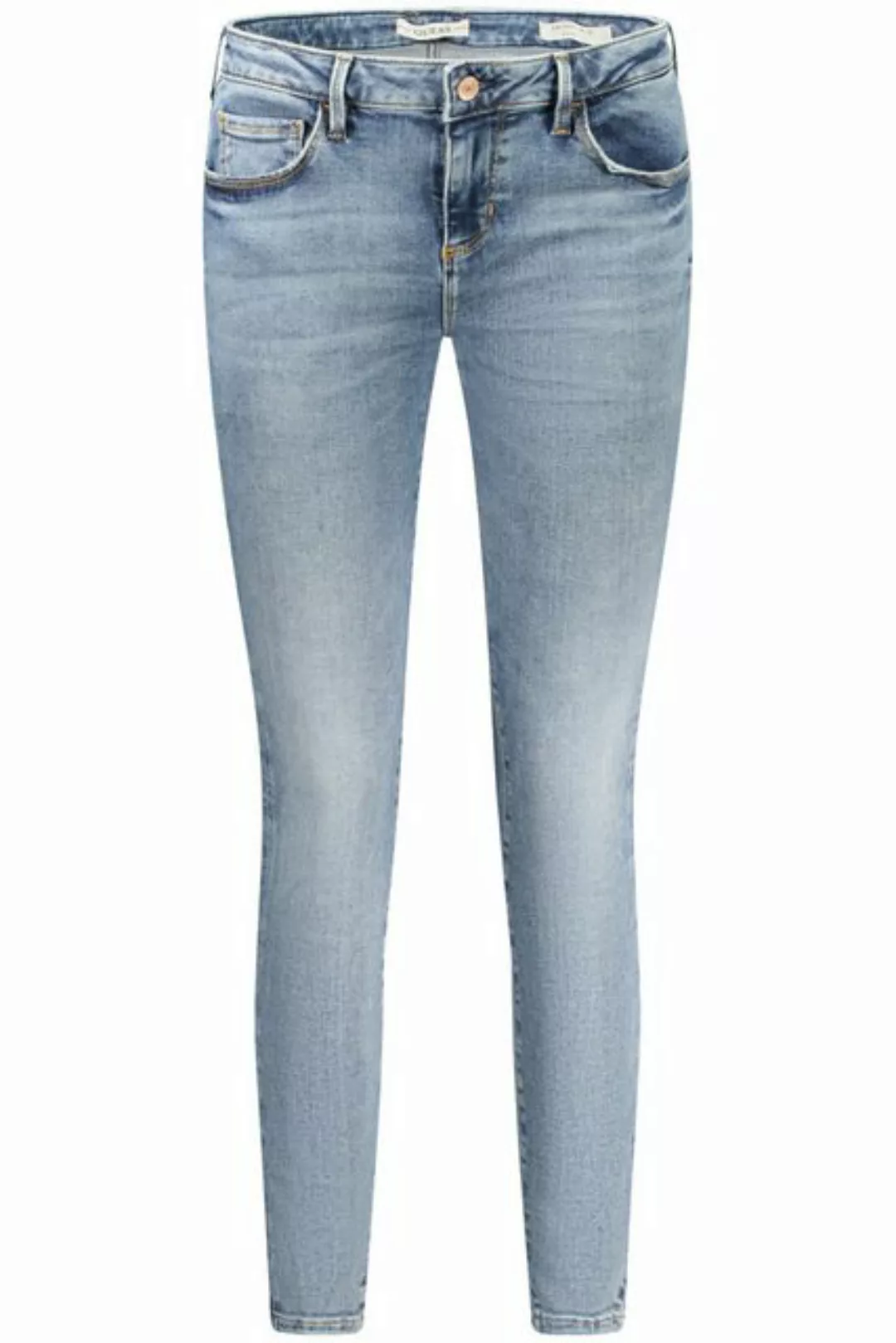 GUESS JEANS 5-Pocket-Jeans Damen Blau Skinny Jeans: Mittlere Leibhöhe, 5 Ta günstig online kaufen