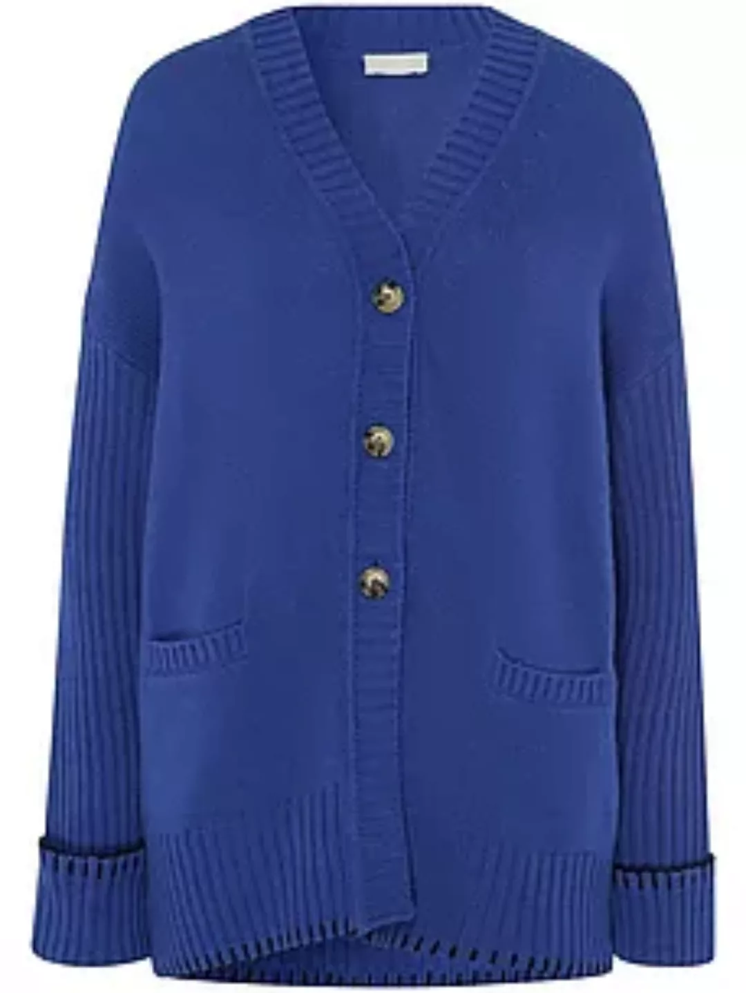 Long-Strickjacke include blau günstig online kaufen