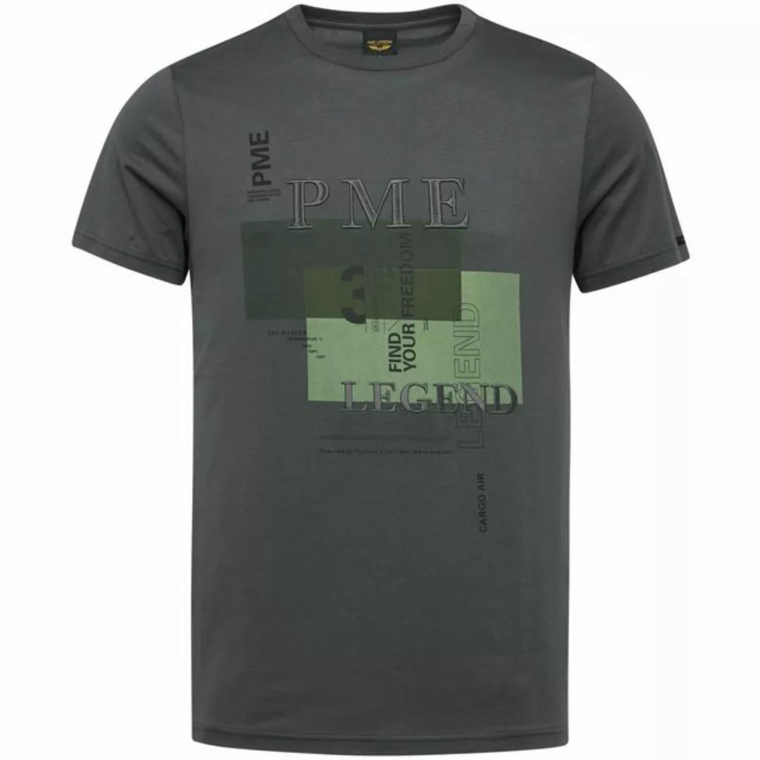 PME Legend Herren Rundhals T-Shirt COLD DYE - Regular Fit günstig online kaufen