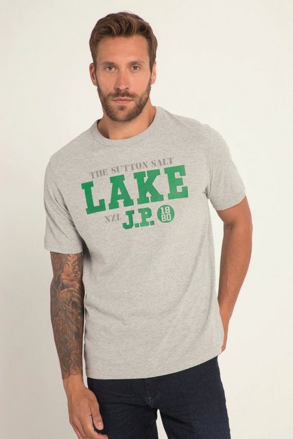 JP1880 T-Shirt T-Shirt Halbarm Melangejersey LAKE Print Rundhals günstig online kaufen