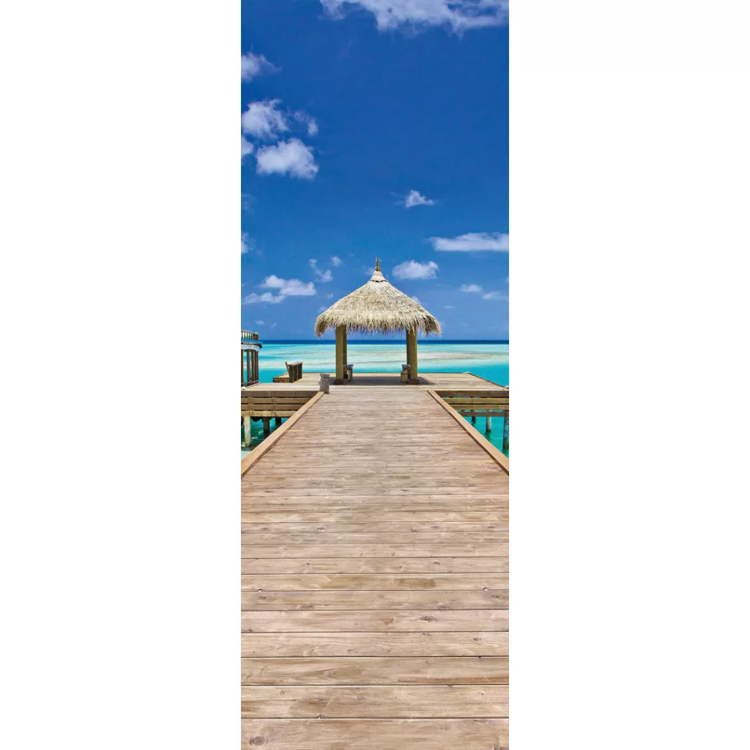 Komar Fototapete »Digitaldruck Vlies - Beach Resort - Größe 100 x 280 cm«, günstig online kaufen