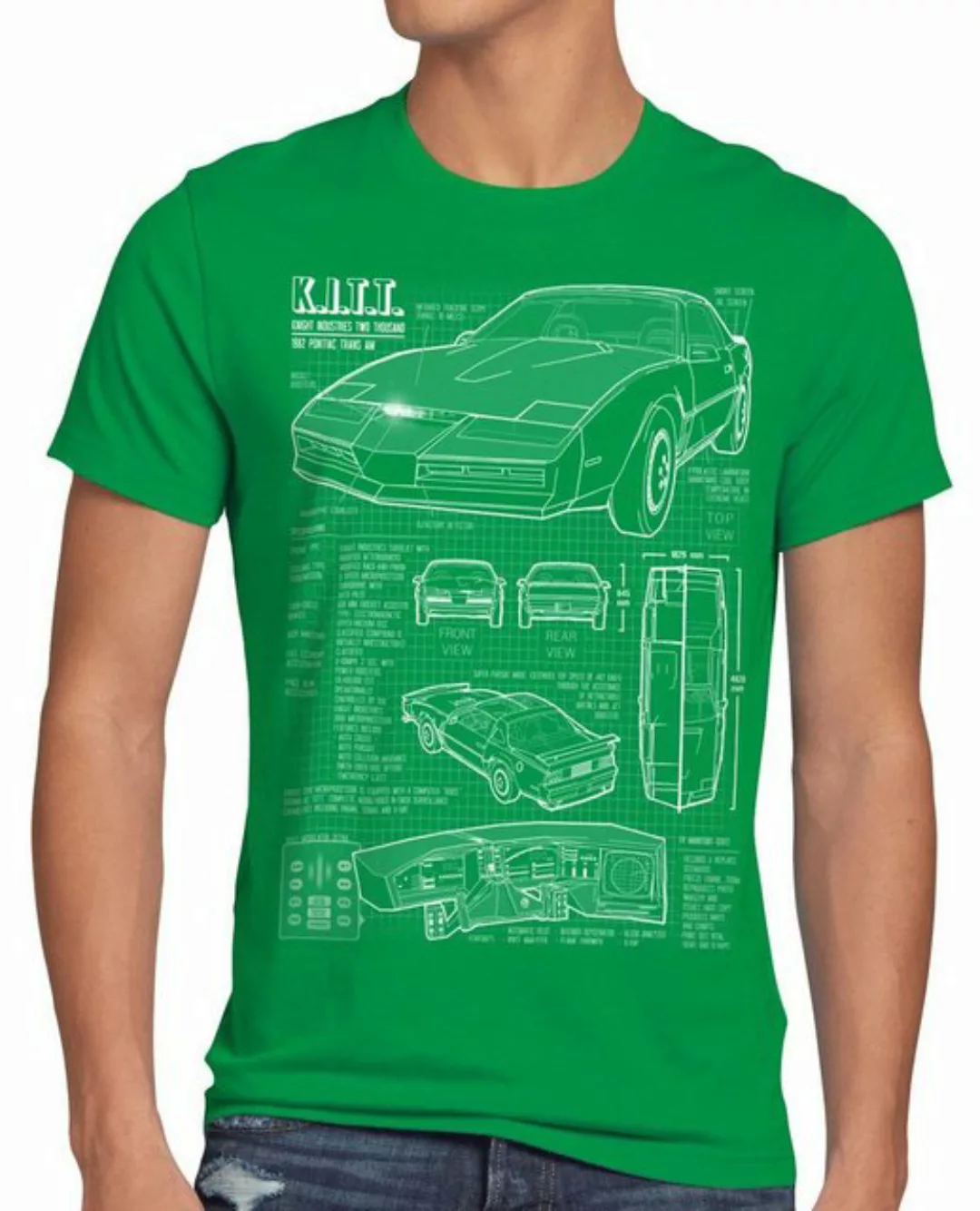 style3 Print-Shirt Herren T-Shirt K.I.T.T. trans am michael knight rider ki günstig online kaufen