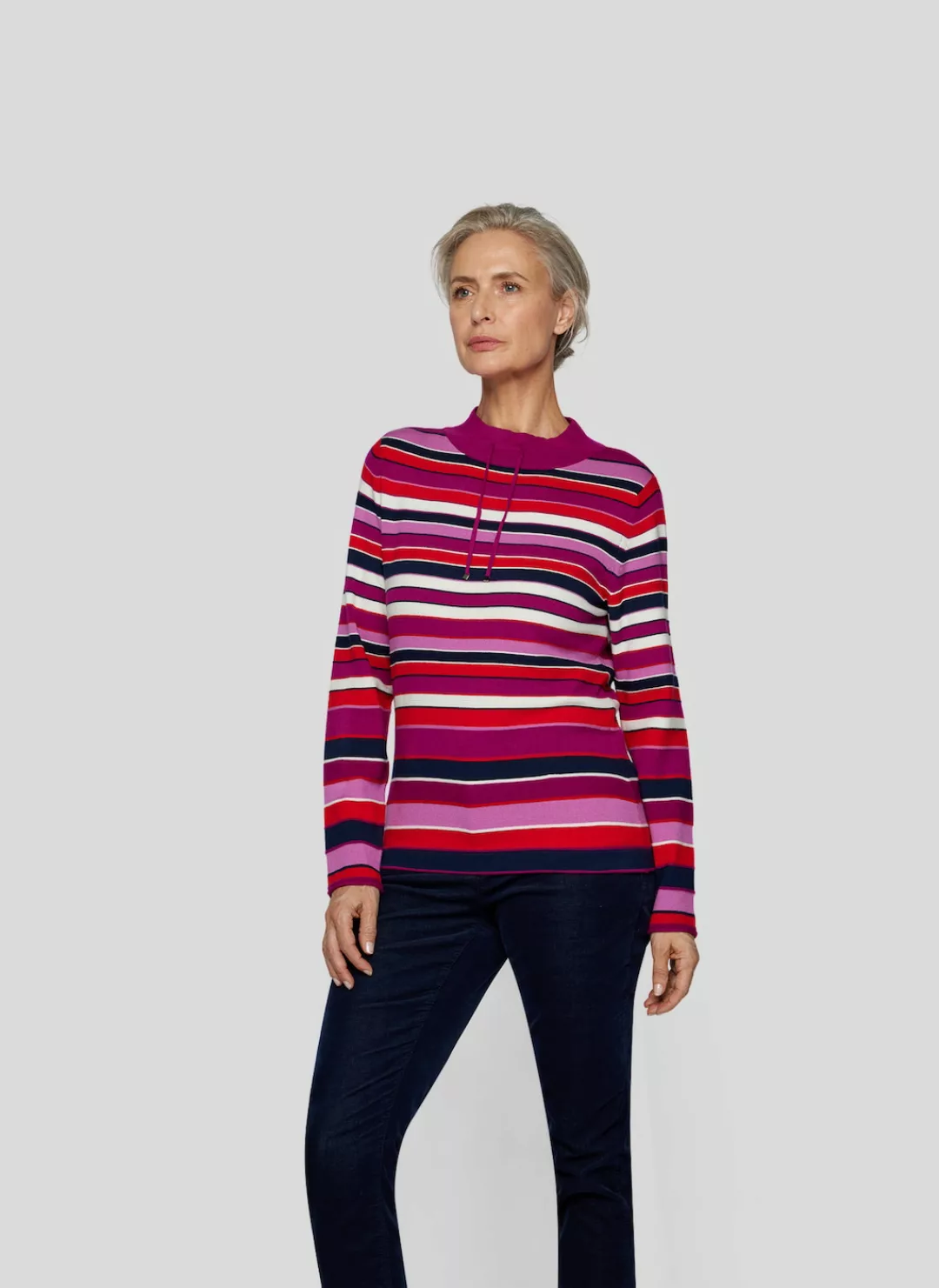 Rabe Strickpullover "RABE Ringelpullover in kräftigen Farben" günstig online kaufen