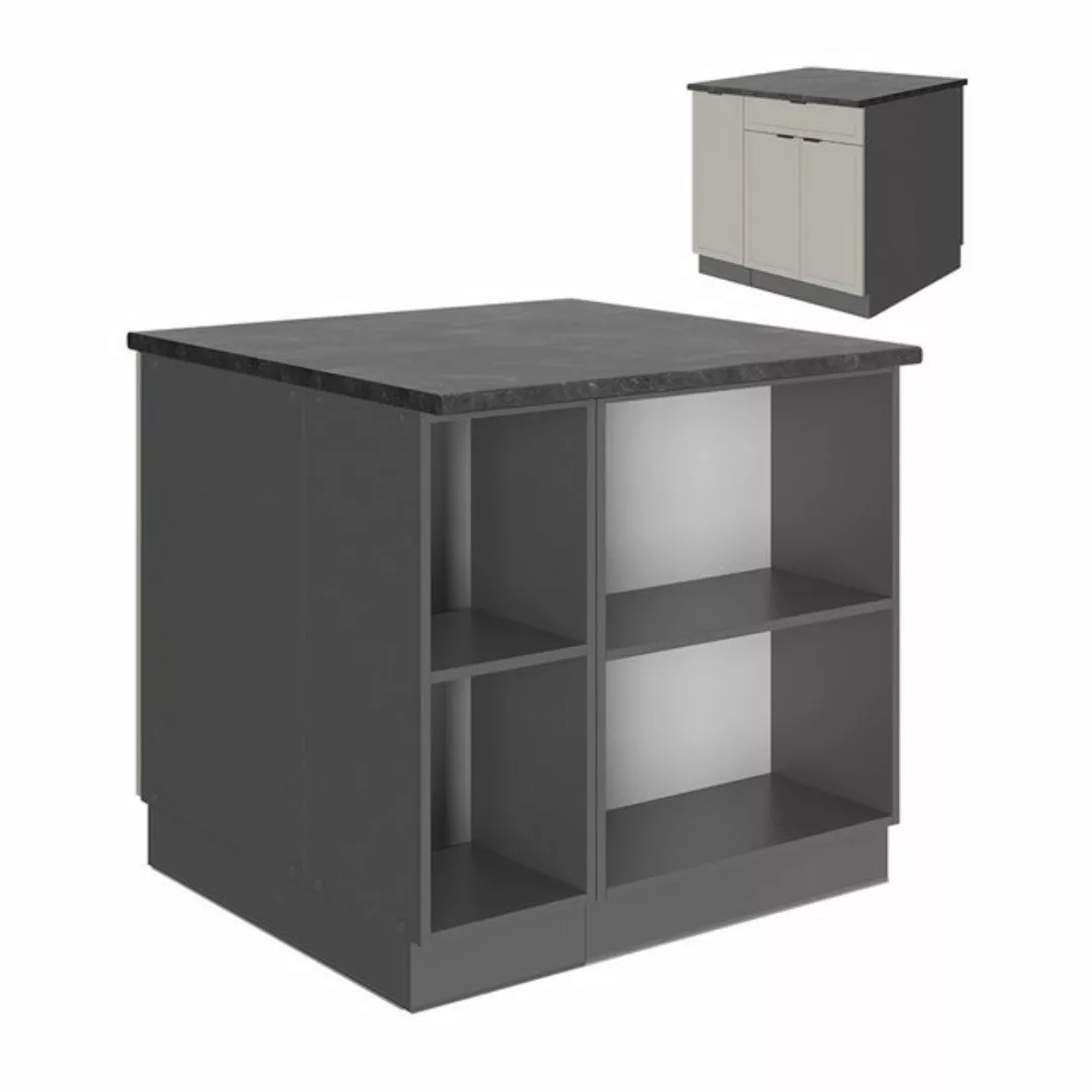 Vicco Unterschrank Fame-Line, GrauBeige/Anthrazit, 90 cm mit Schublade, ohn günstig online kaufen