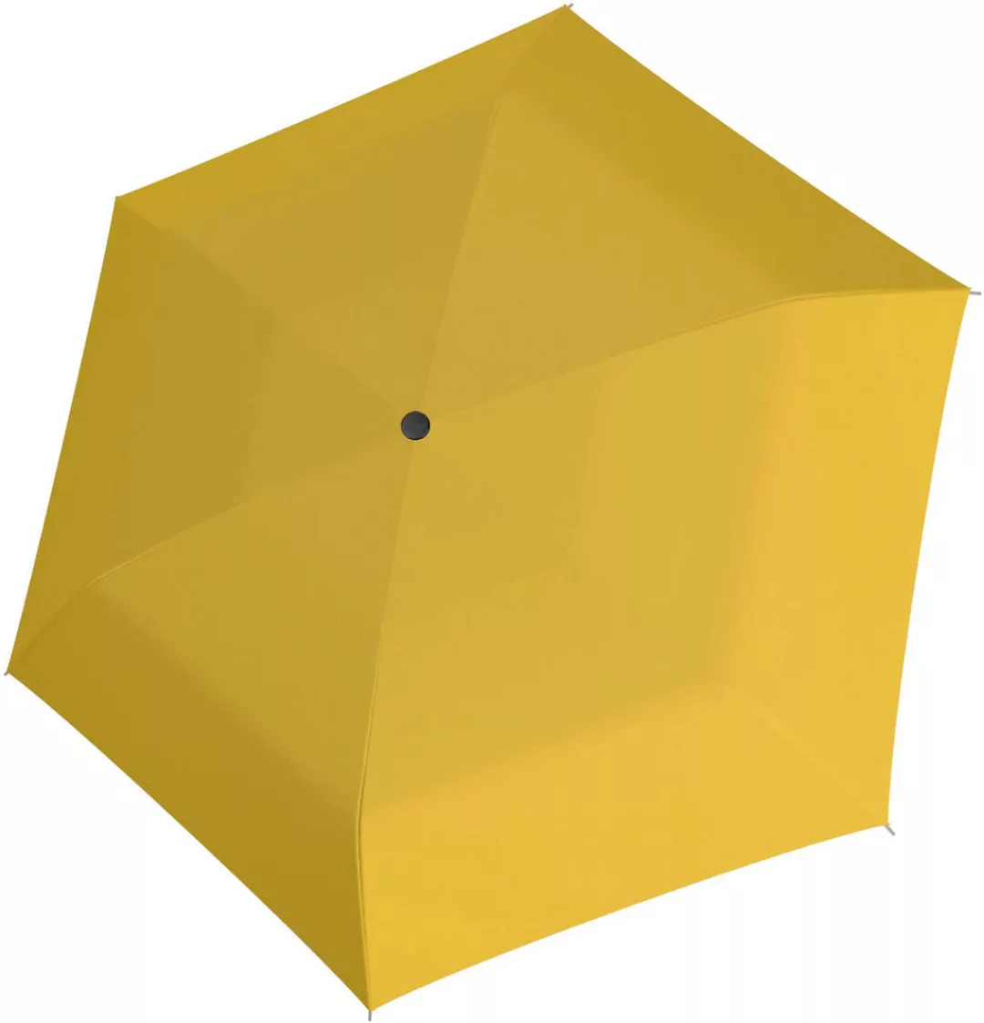 doppler Taschenregenschirm "Carbonsteel Slim uni, shiny yellow" günstig online kaufen