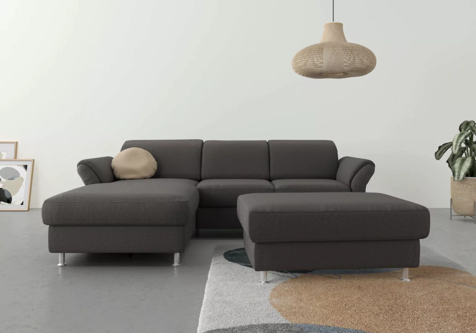 sit&more Ecksofa "Apulia L-Form", wahlweise Bettfunktion, Bettkasten und Ko günstig online kaufen