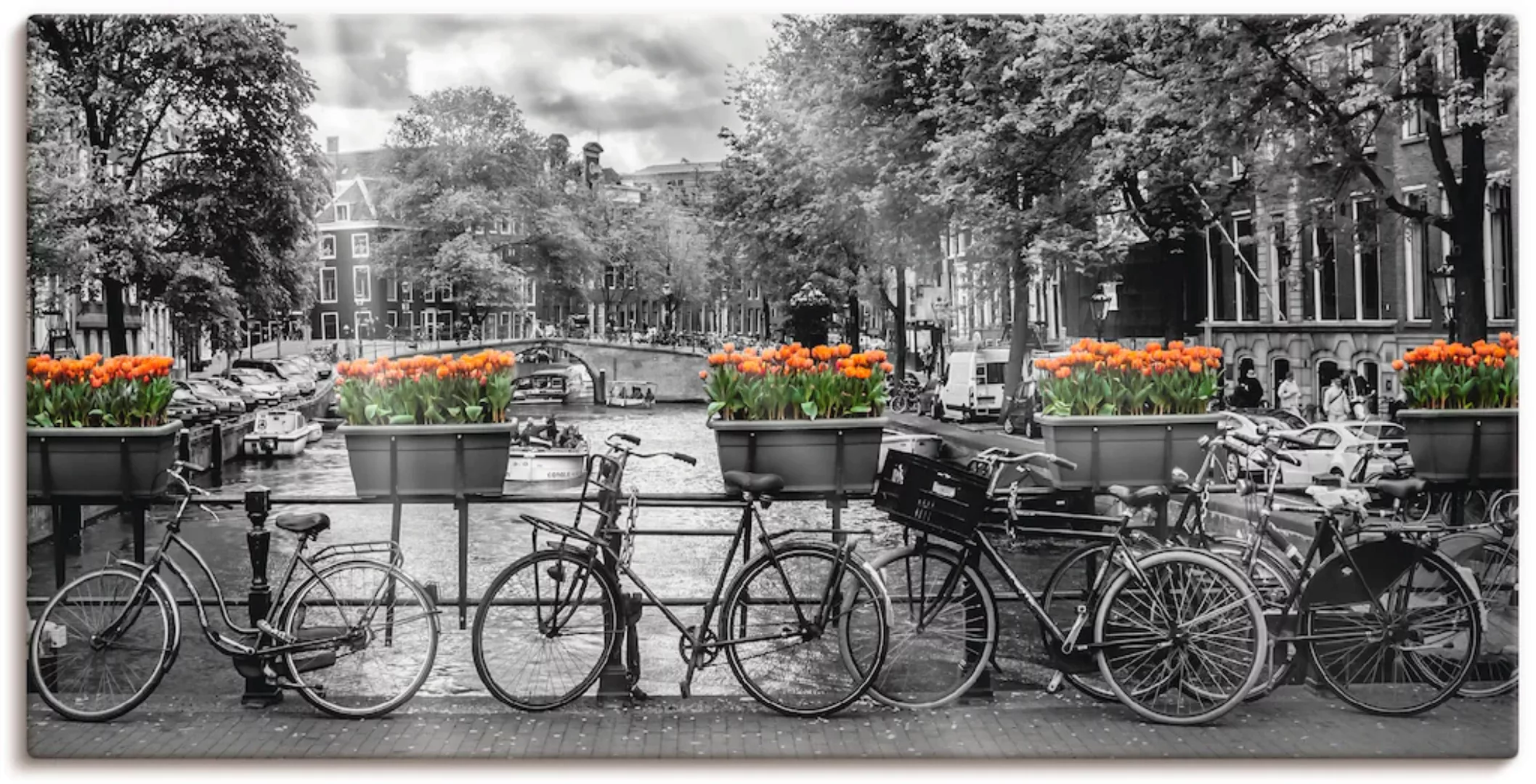 Artland Wandbild "Amsterdam Herengracht I", Fahrräder, (1 St.) günstig online kaufen