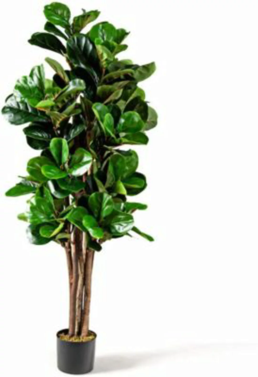 COSTWAY® Kunstpflanze 150cm Künstlicher Feigenbaum grün günstig online kaufen
