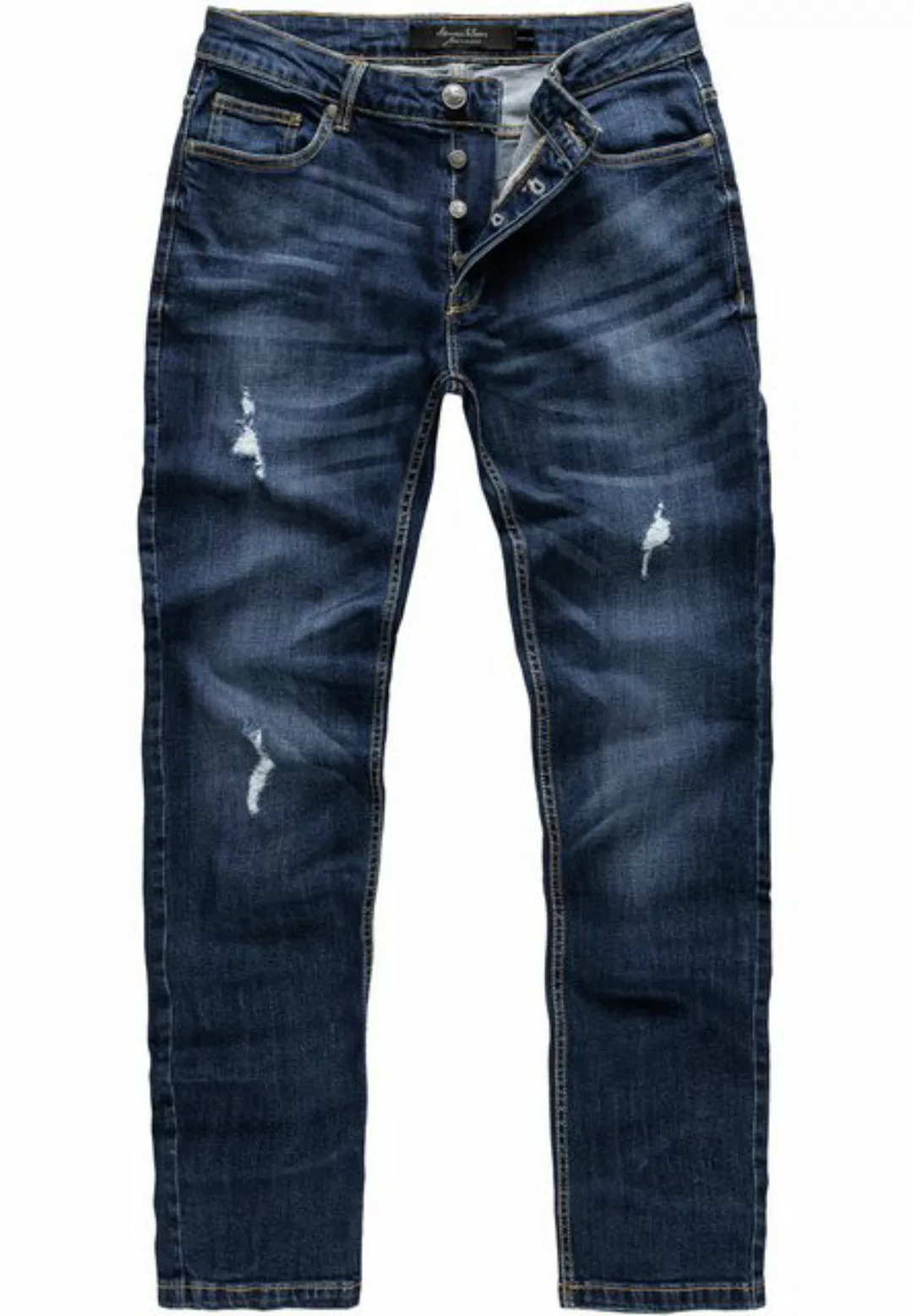 Amaci&Sons Straight-Jeans MEDFORD Destroyed Jeans Herren Regular Fit Destro günstig online kaufen