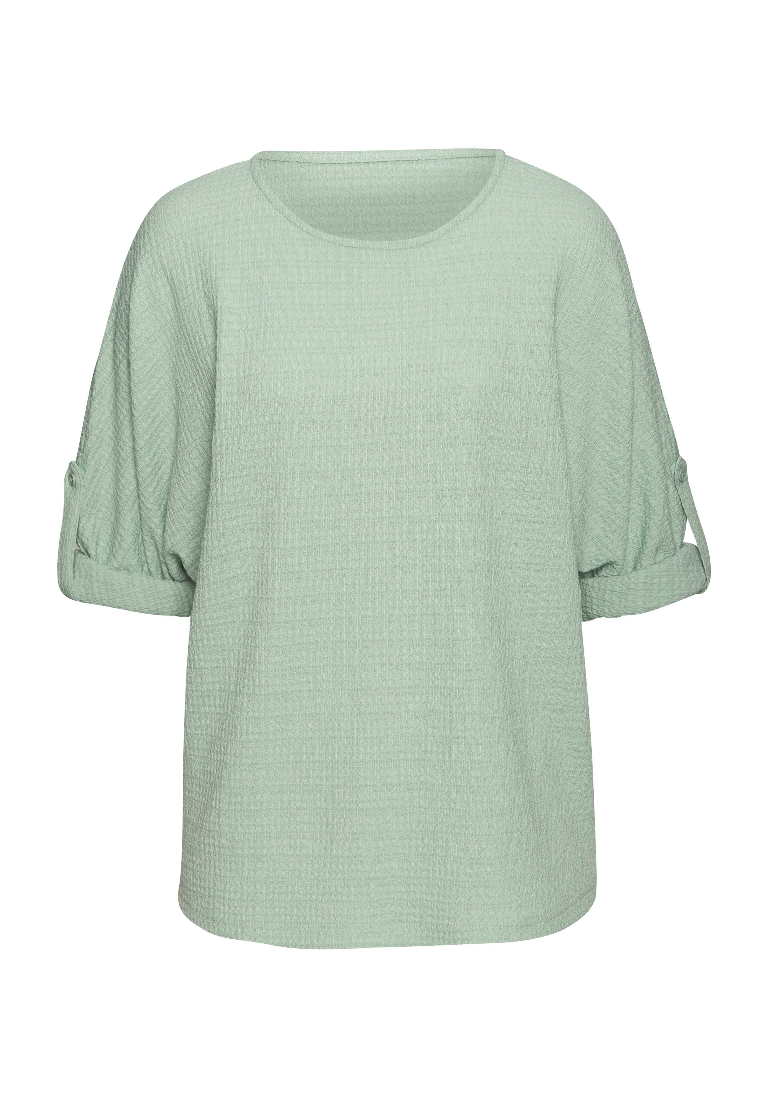 Vivance 2-in-1-Shirt "zum Krempeln", aus bügelfreier Crêpe-Qualität günstig online kaufen