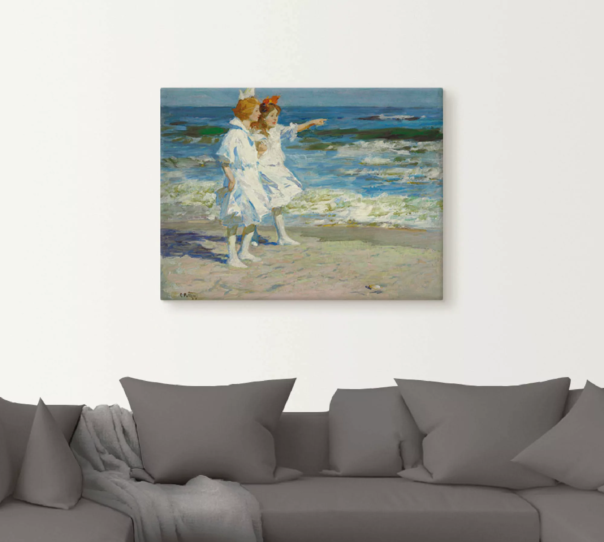 Artland Wandbild "Mädchen am Strand.", Kind, (1 St.) günstig online kaufen