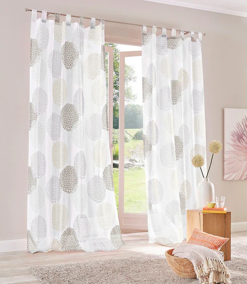 my home Gardine »Belem«, (2 St.), transparent, Polyester, gewebt günstig online kaufen