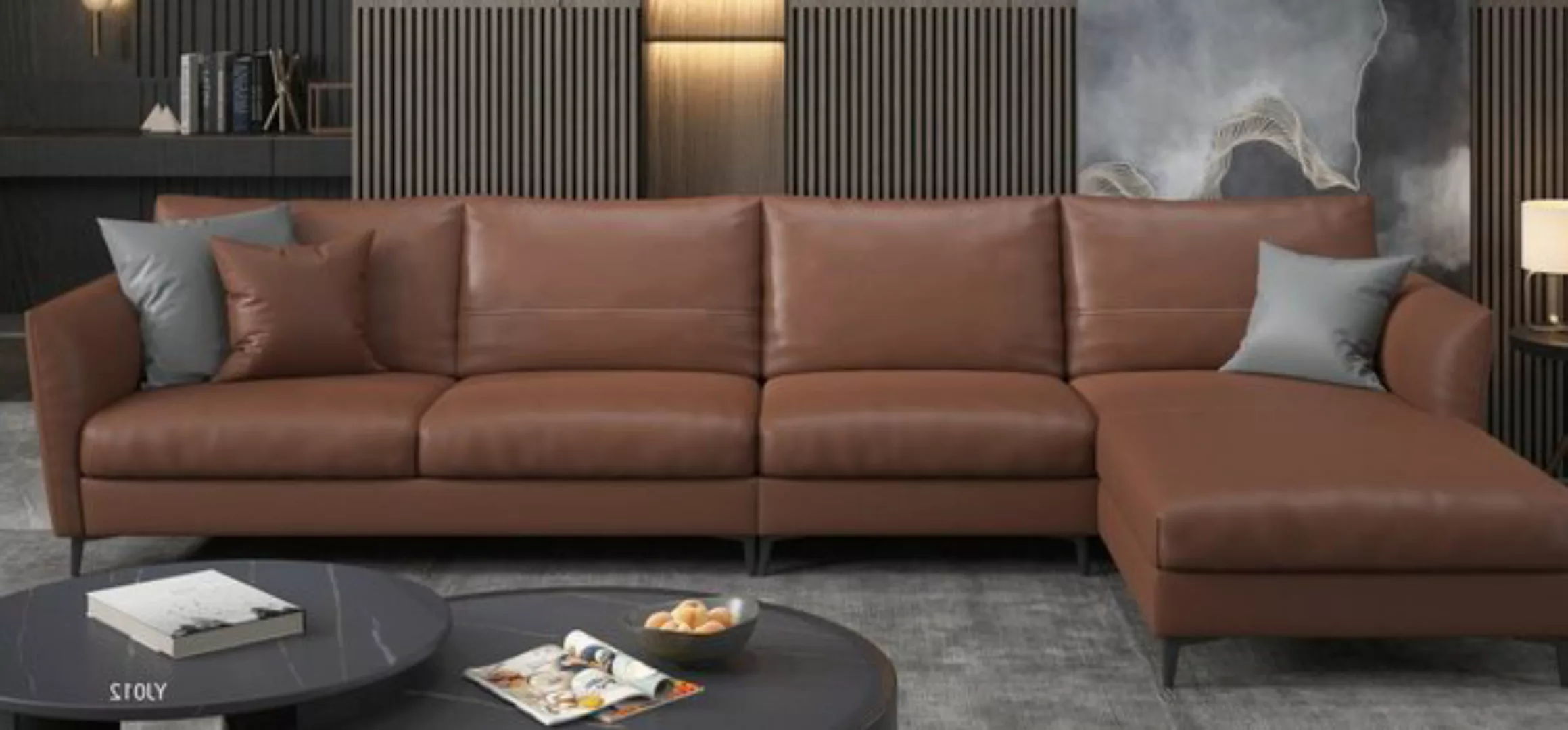 Xlmoebel Ecksofa Neue moderne Sofa Wohnlandschaft in L-Form mit Design-Eckt günstig online kaufen