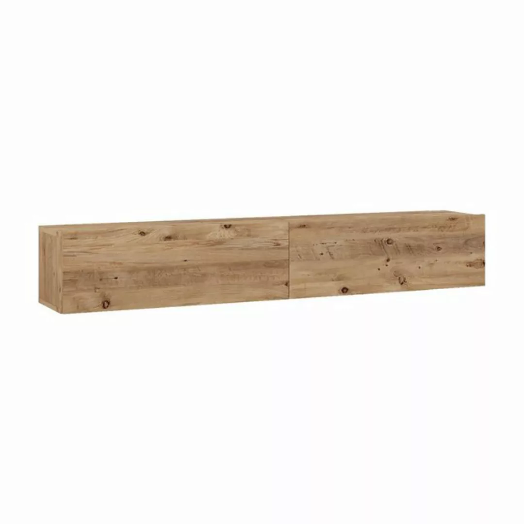 en.casa TV-Schrank »Lapinlahti« 180x31,5x29,5cm Eiche rustikal günstig online kaufen