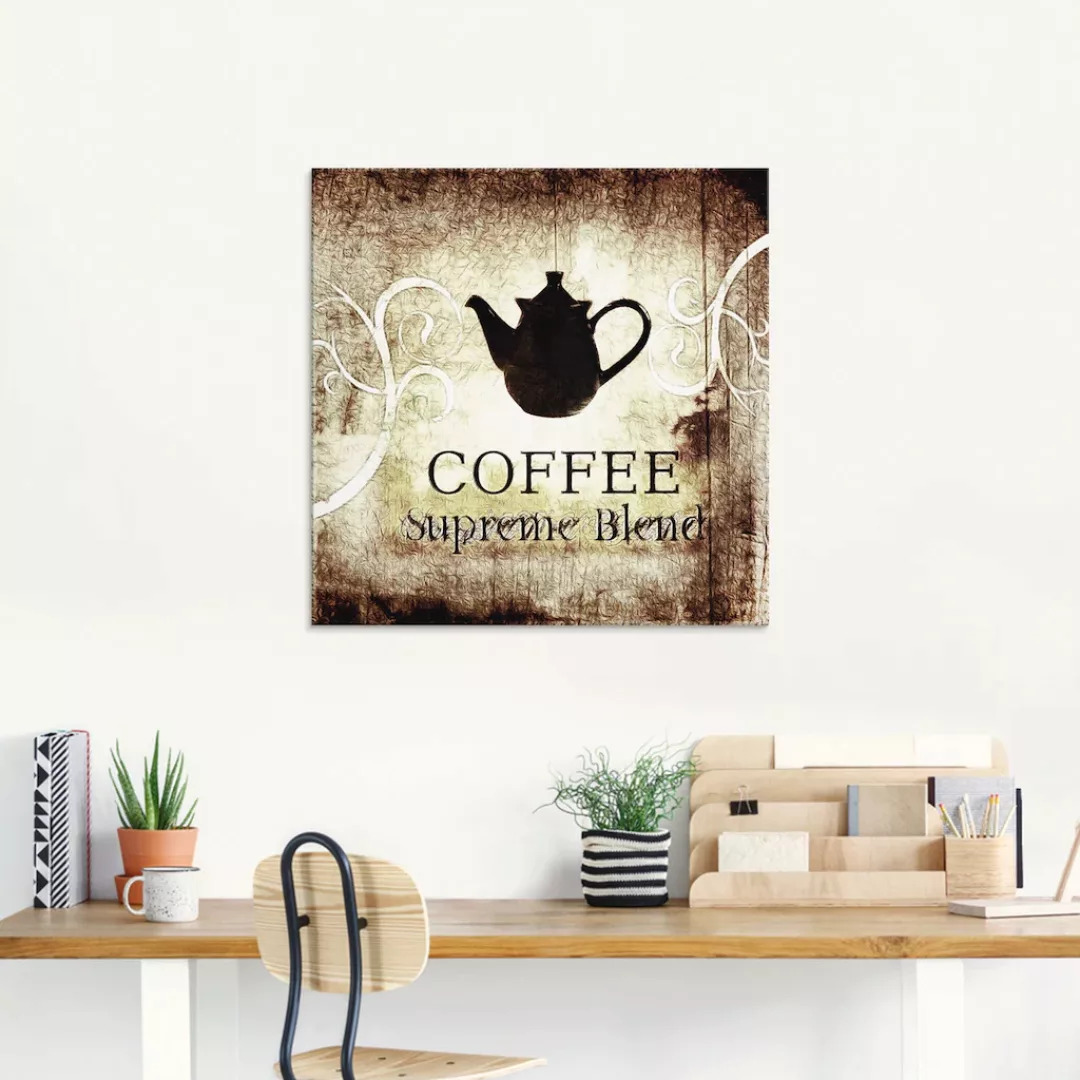 Artland Glasbild "Kaffee", Getränke, (1 St.), in verschiedenen Größen günstig online kaufen