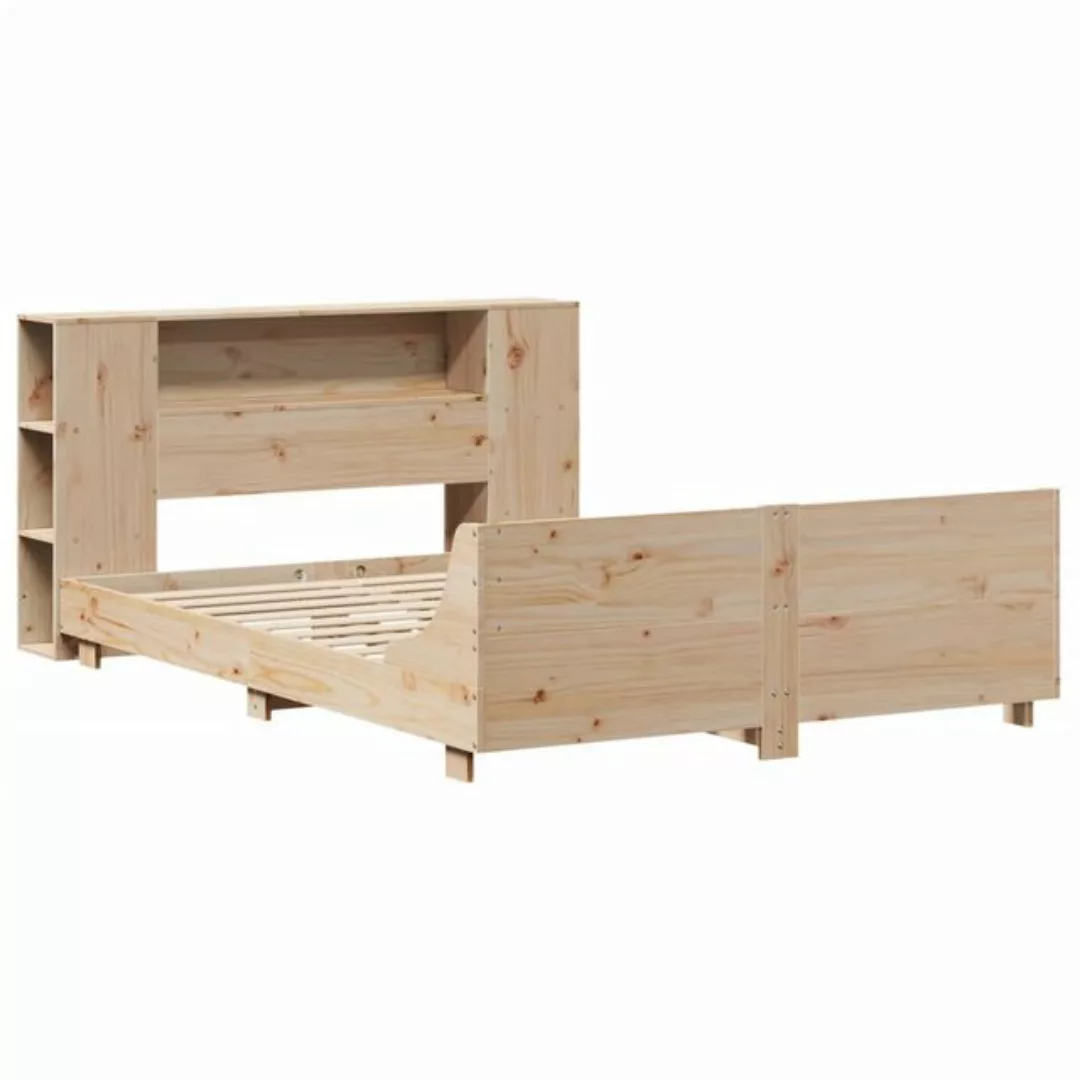 vidaXL Bett Massivholzbett ohne Matratze 135x190 cm Kiefernholz günstig online kaufen