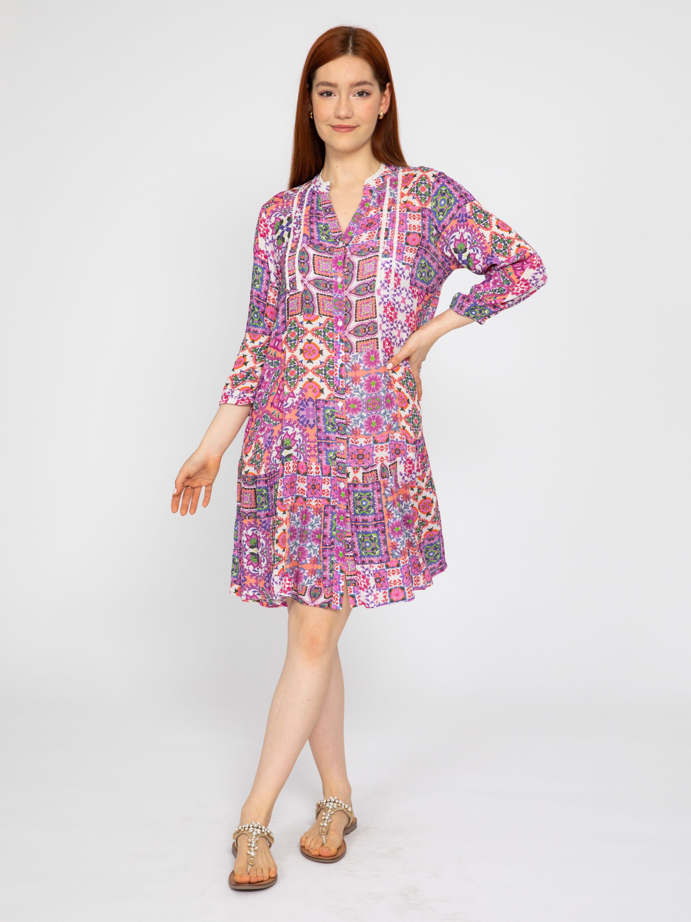 VICCI Germany A-Linien-Kleid (1-tlg) Mit durchgehender günstig online kaufen