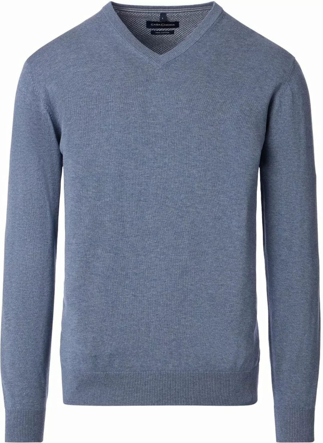 Casa Moda Pullover V-Ausschnitt Grey Indigo - Größe XXL günstig online kaufen