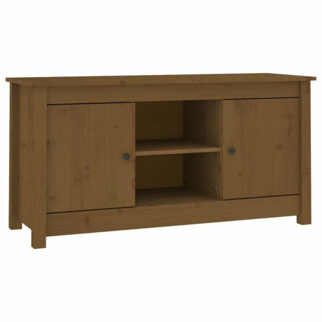 vidaXL TV-Schrank TV-Schrank Honigbraun 103x36,5x52 cm Massivholz Kiefer (1 günstig online kaufen