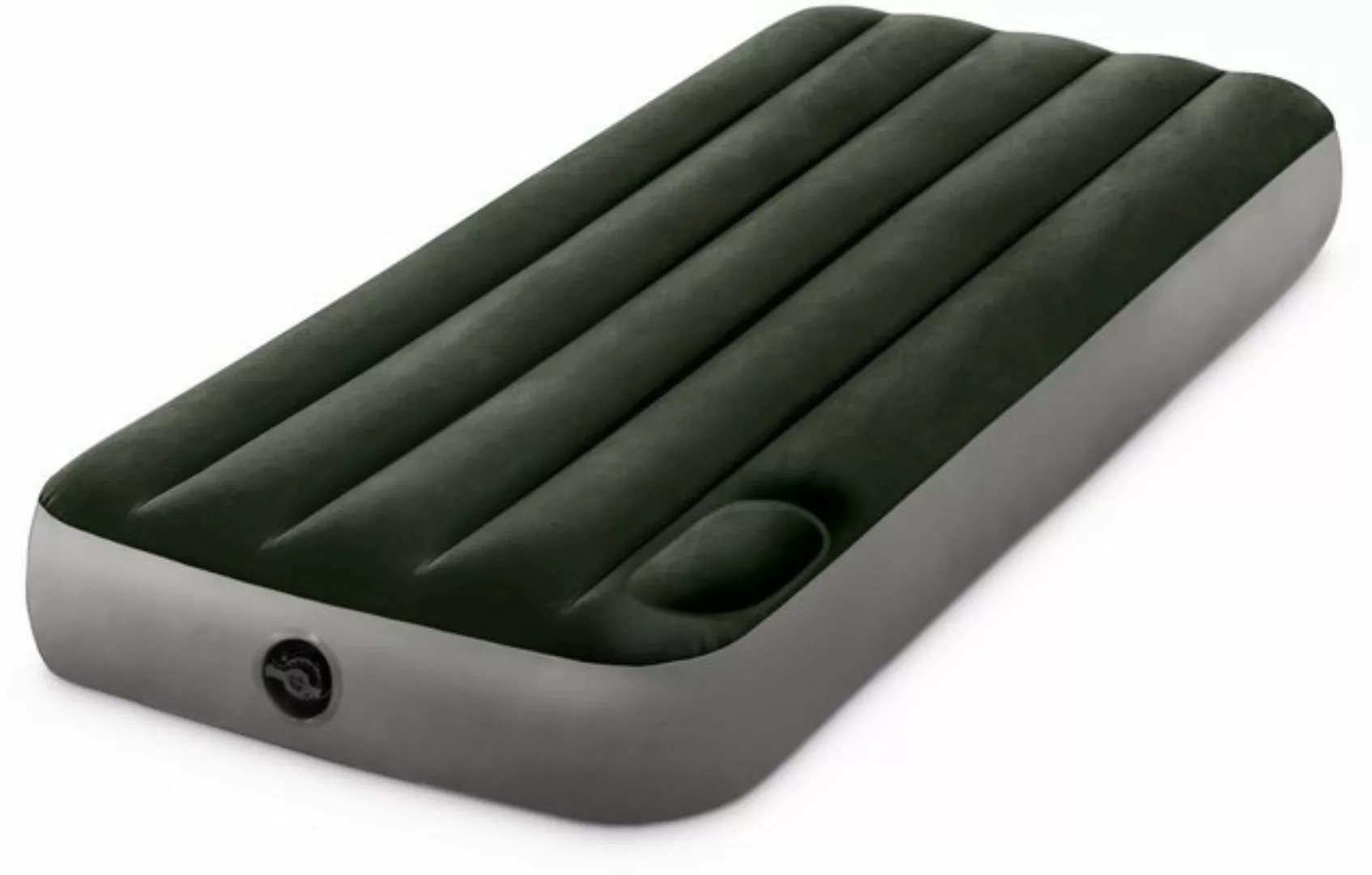 Intex Luftbett Indoor & Outdoor Luftbett Cot Downy Airbed 191x76x25 + Fußpu günstig online kaufen