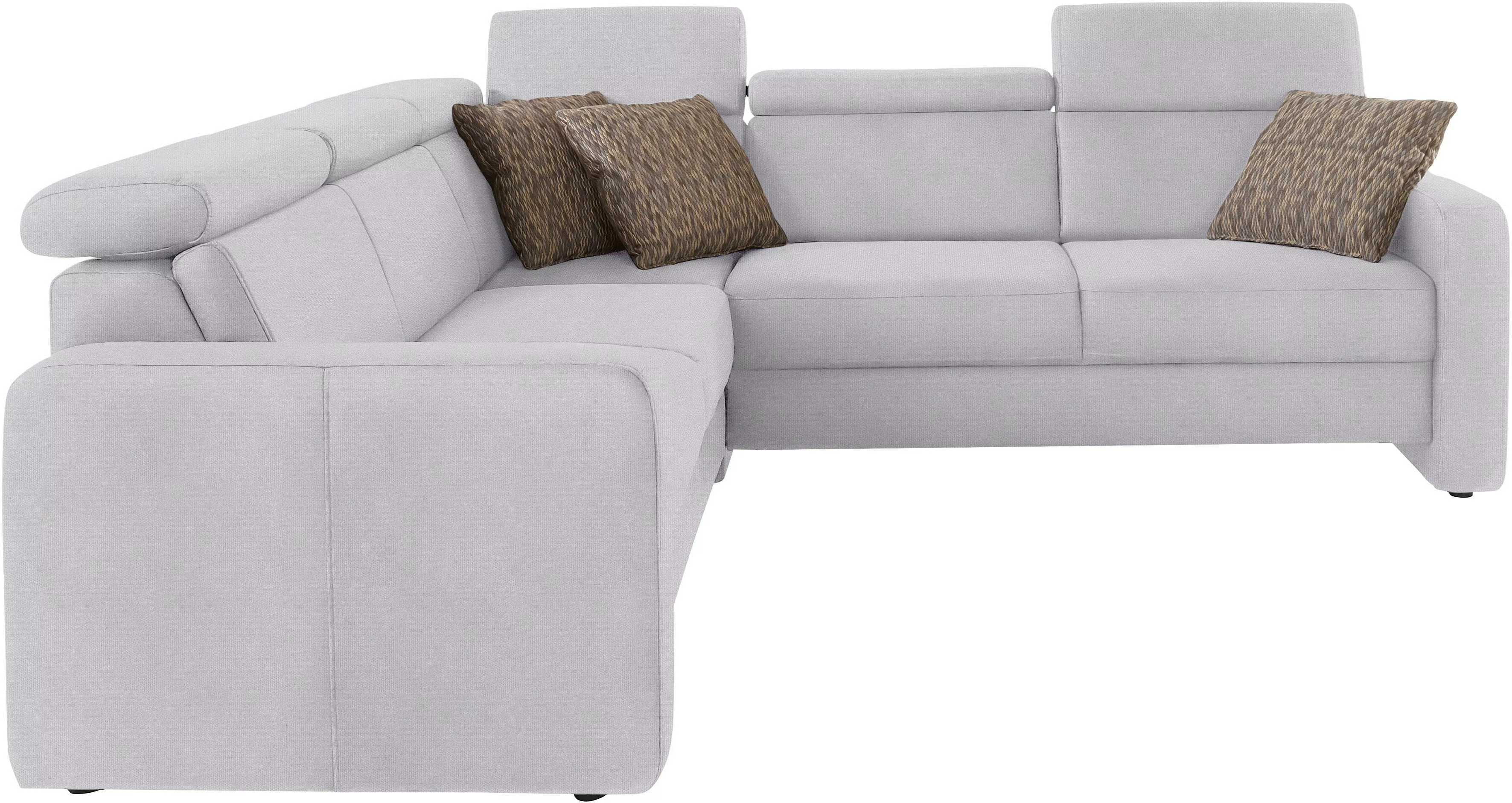 sit&more Ecksofa »Bologna L-Form«, Kopfteilverstellung, wahlweise mit Bettf günstig online kaufen