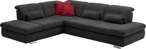 Die PlanBar Ecksofa "MP-IN17004 L-Form", wahlweise mit Bettfunktion, Sitzti günstig online kaufen