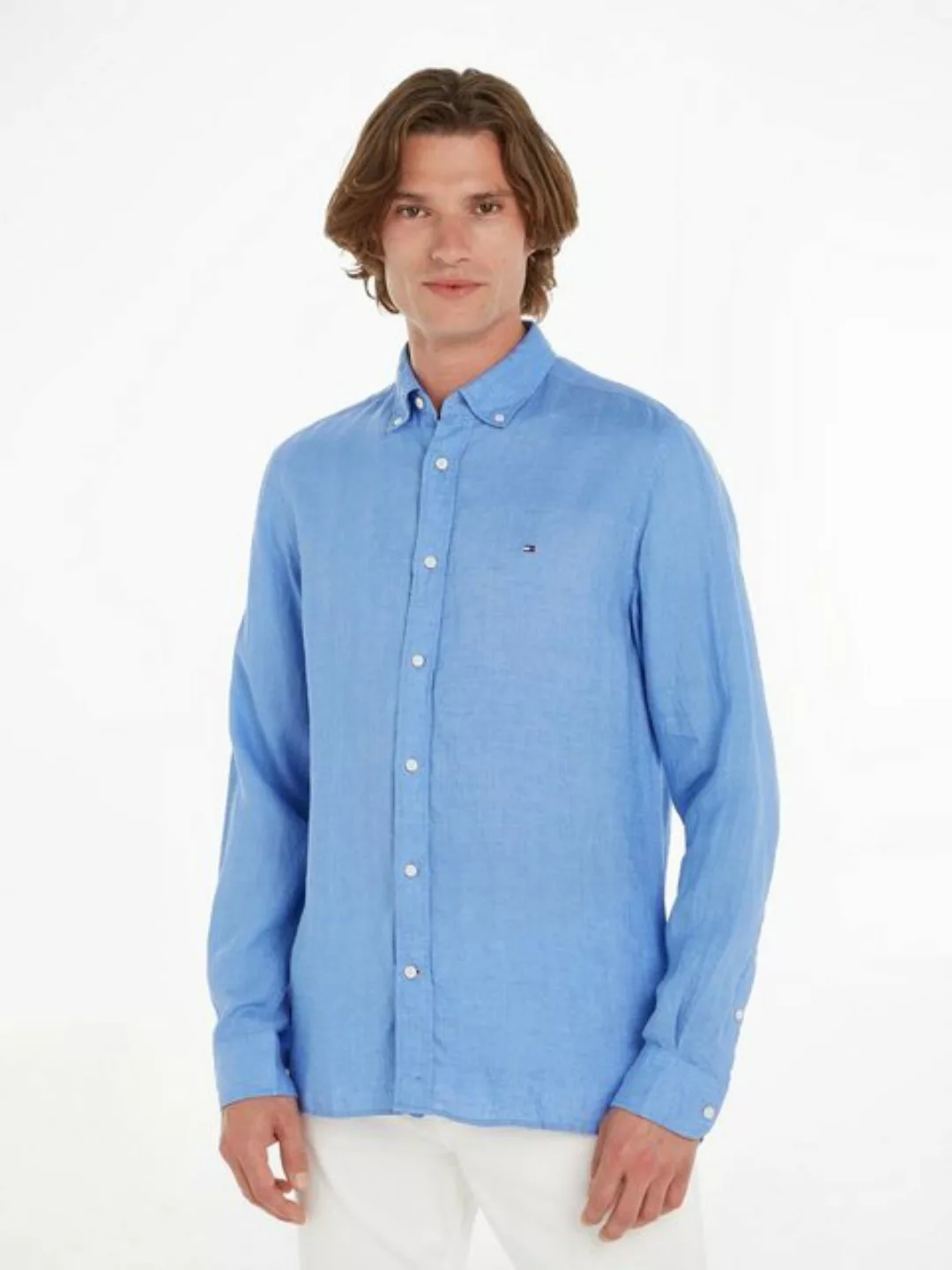 Tommy Hilfiger Leinenhemd PIGMENT DYED LI SOLID RF SHIRT günstig online kaufen