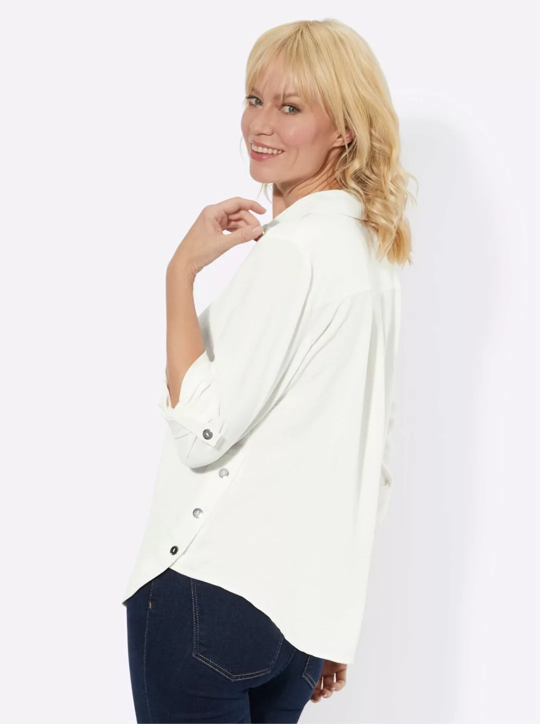 Casual Looks Crepebluse günstig online kaufen