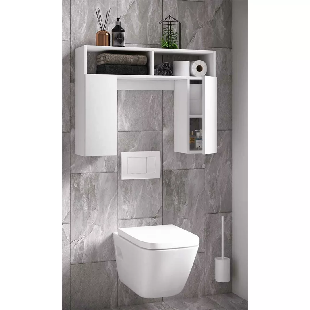 WC Oberschrank weiß für die Wandmontage modernem Design günstig online kaufen