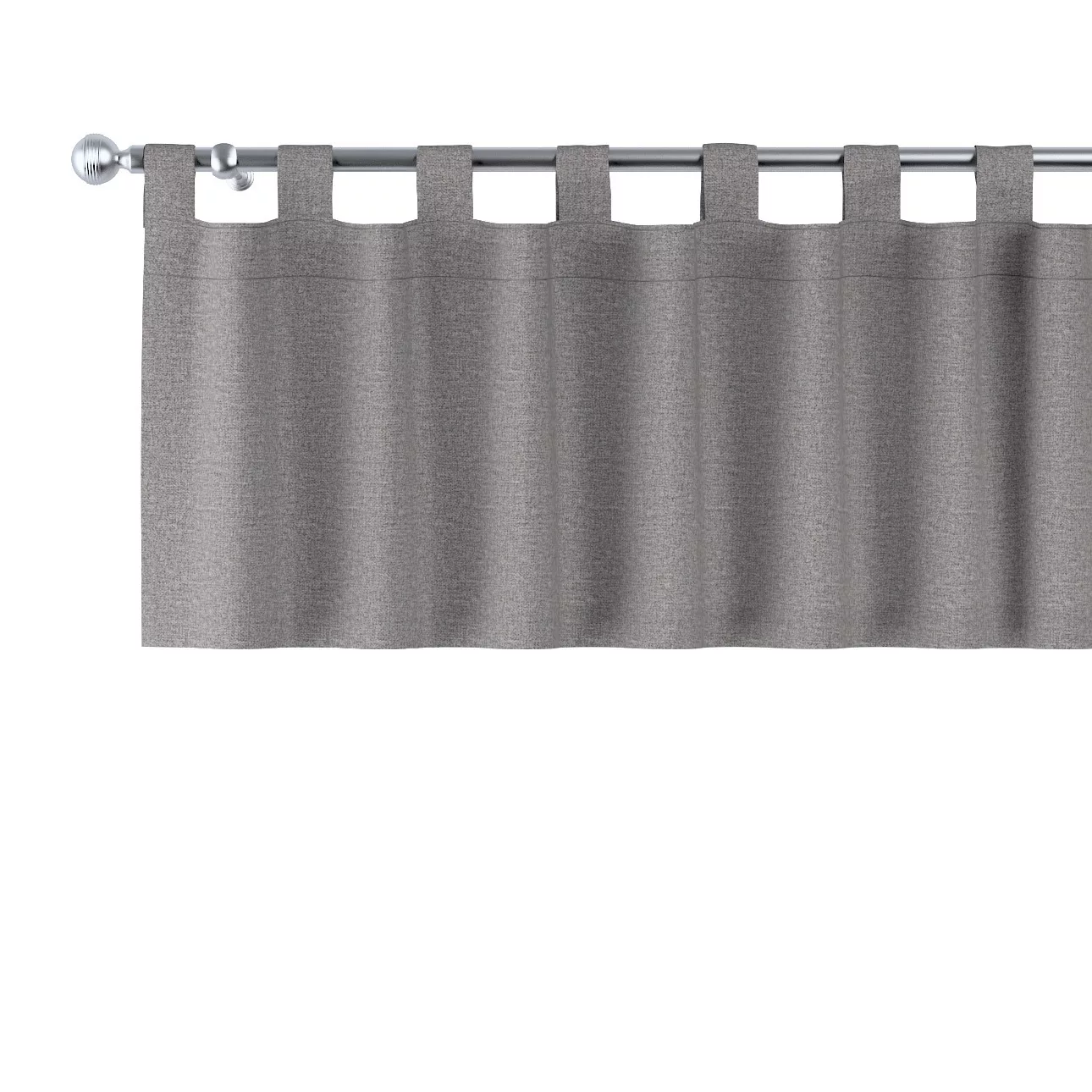 Kurzgardine mit Schlaufen, grau, 390 x 40 cm, Edinburgh (115-81) günstig online kaufen