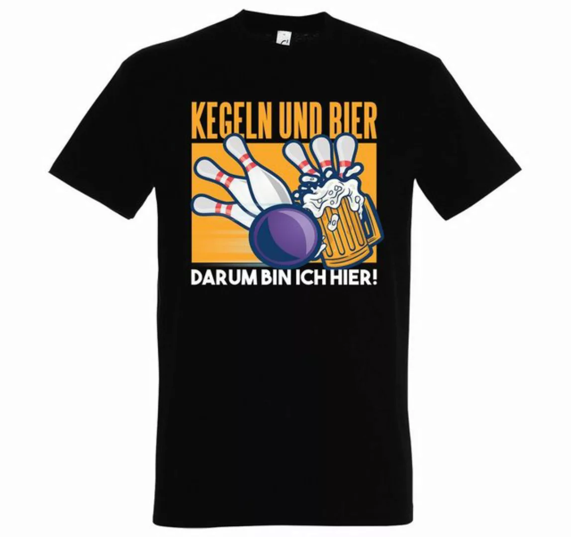 Youth Designz T-Shirt "Kegeln Und Bier, Darum Bin Ich Hier" Herren T-Shirt günstig online kaufen