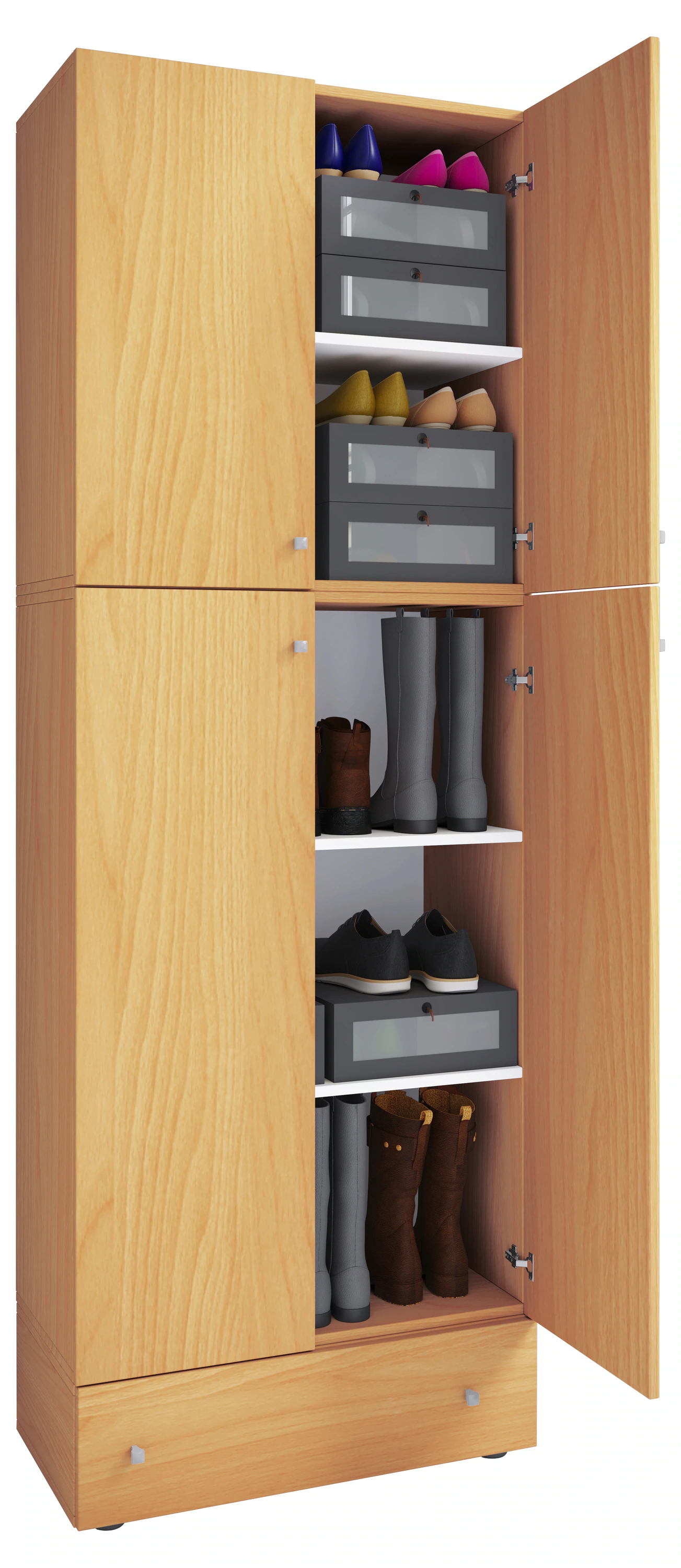 VCM Schuhschrank "VCM Holz-Schuhschrank  Maße: H. 200 x B. 70 x T. 39 cm Al günstig online kaufen