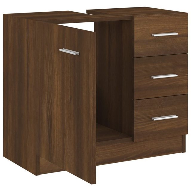 vidaXL Waschbeckenschrank Waschbeckenschrank Braun Eichen-Optik 63x30x54 cm günstig online kaufen