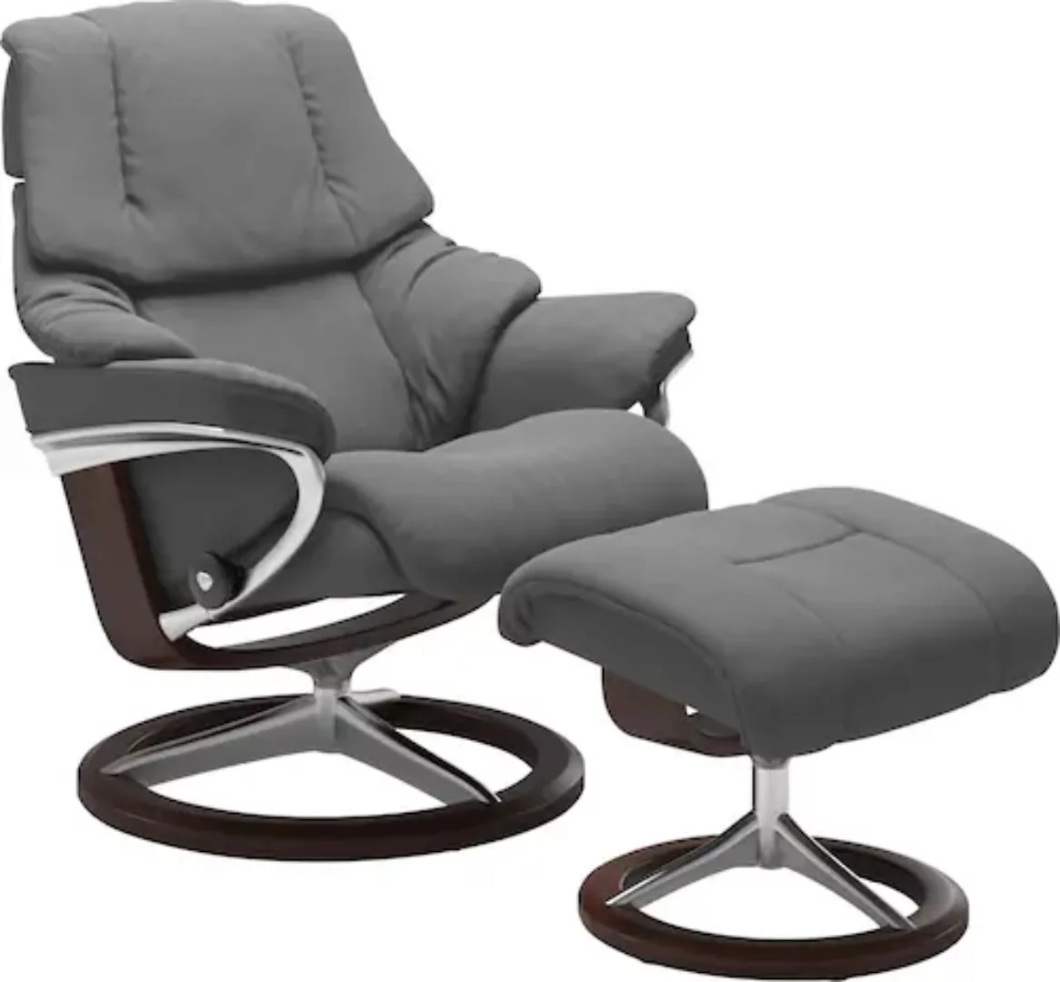 Stressless Fußhocker "Reno", mit Signature Base, Gestell Braun günstig online kaufen