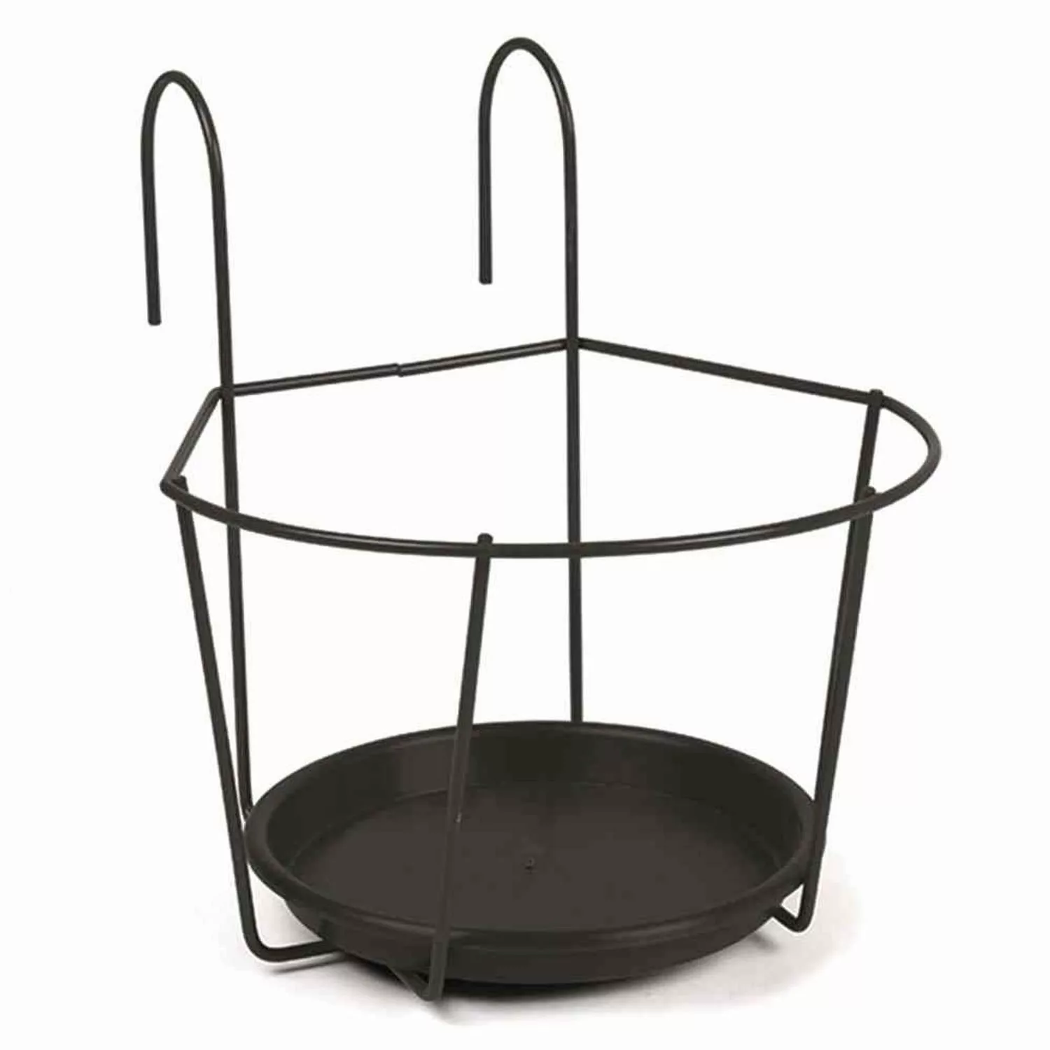 Jardifer Blumenkastenhalter Blumentopfhalter schwarz Ø 22 günstig online kaufen