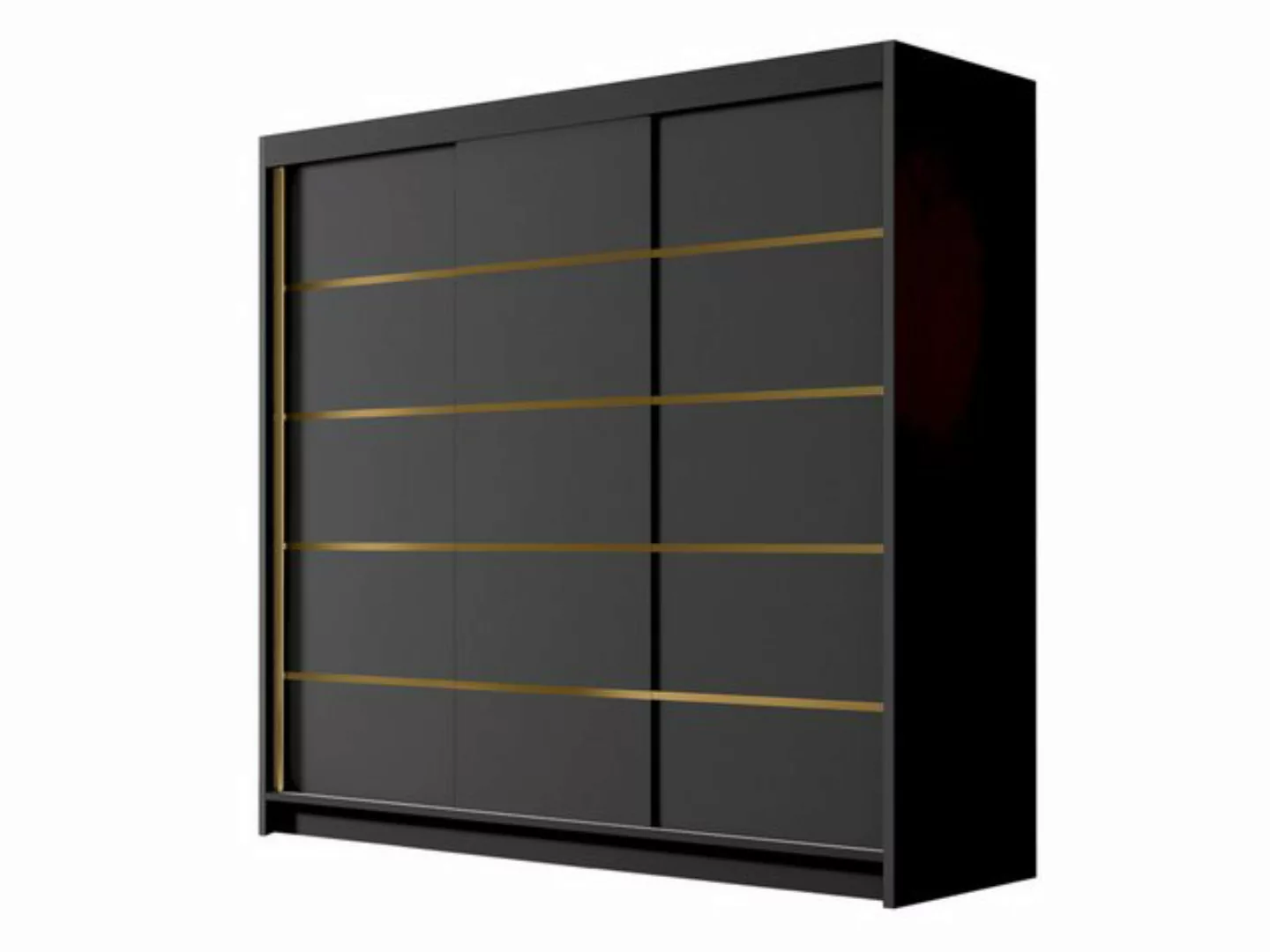 MIRJAN24 Kleiderschrank Evo VII (mit drei Schwebetüren) 200x58x215 cm günstig online kaufen